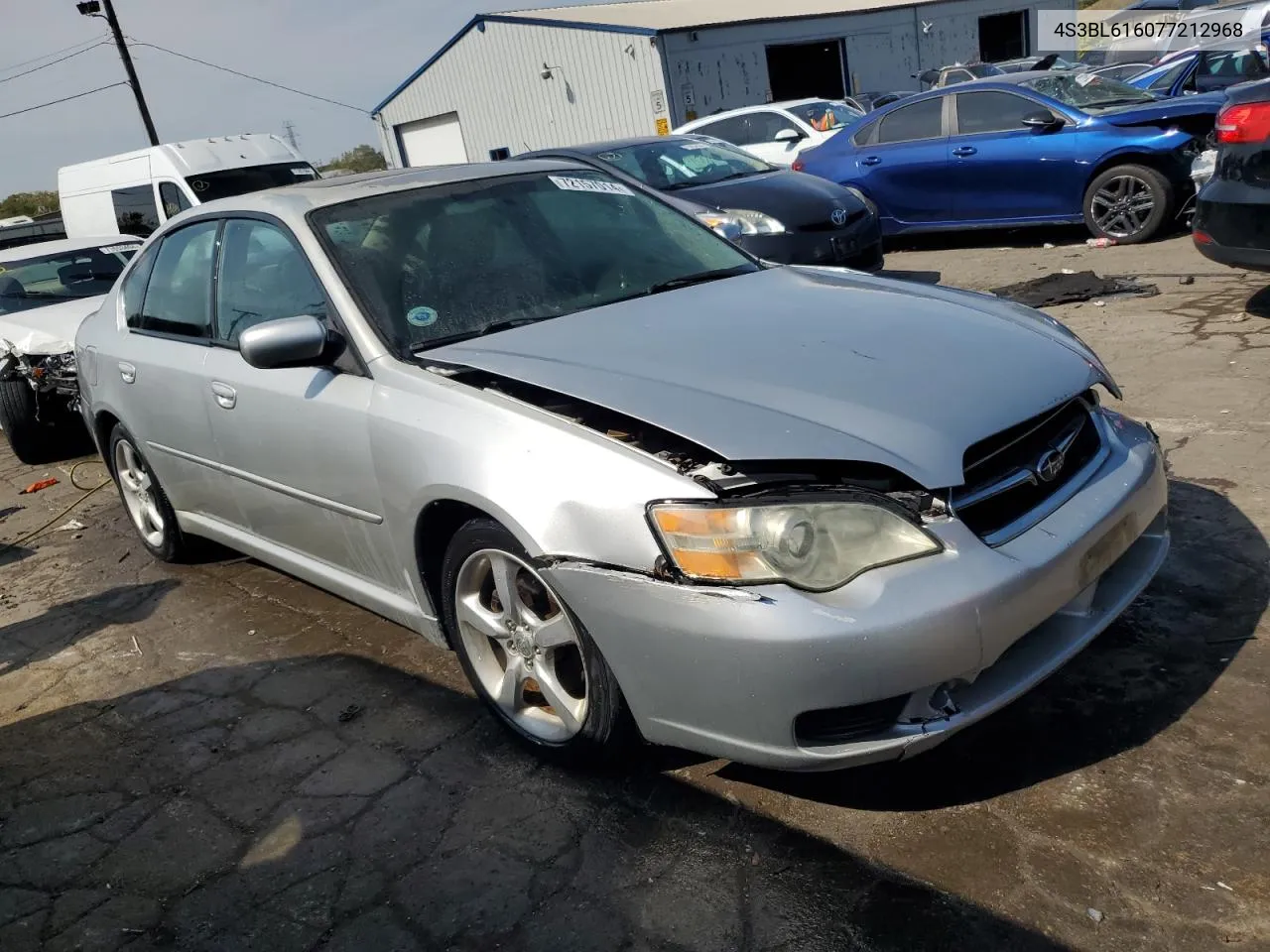 2007 Subaru Legacy 2.5I VIN: 4S3BL616077212968 Lot: 72157014