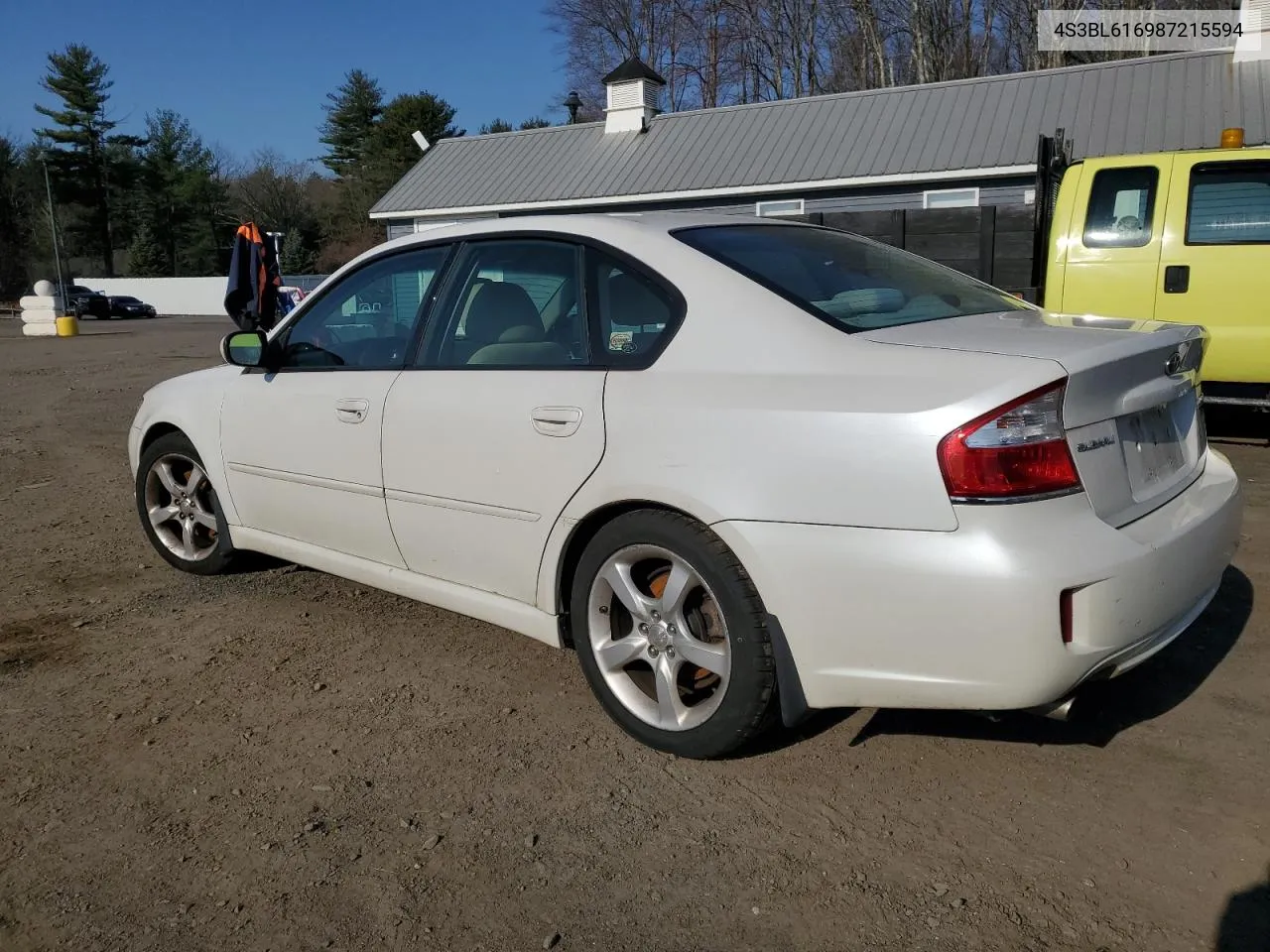 2008 Subaru Legacy 2.5I VIN: 4S3BL616987215594 Lot: 47406564