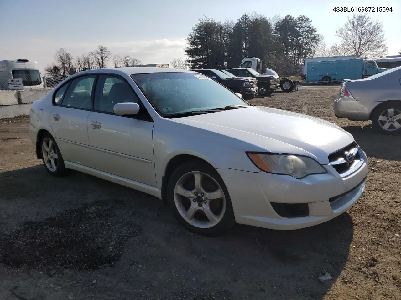 2008 Subaru Legacy 2.5I VIN: 4S3BL616987215594 Lot: 47406564