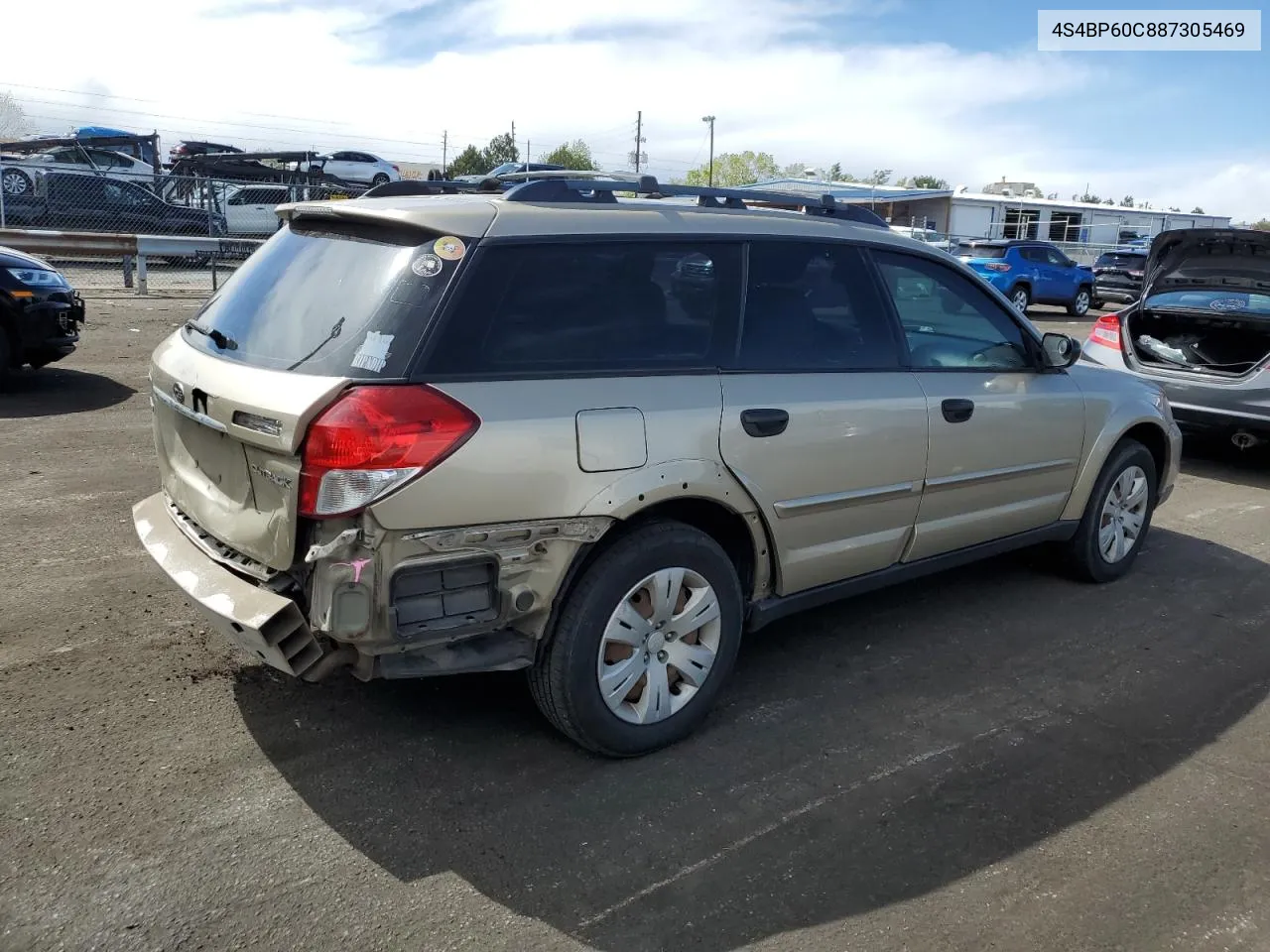 2008 Subaru Outback VIN: 4S4BP60C887305469 Lot: 53877344