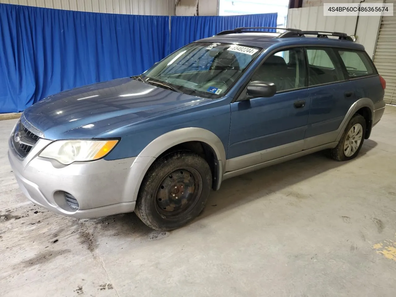 2008 Subaru Outback VIN: 4S4BP60C486365674 Lot: 55492244