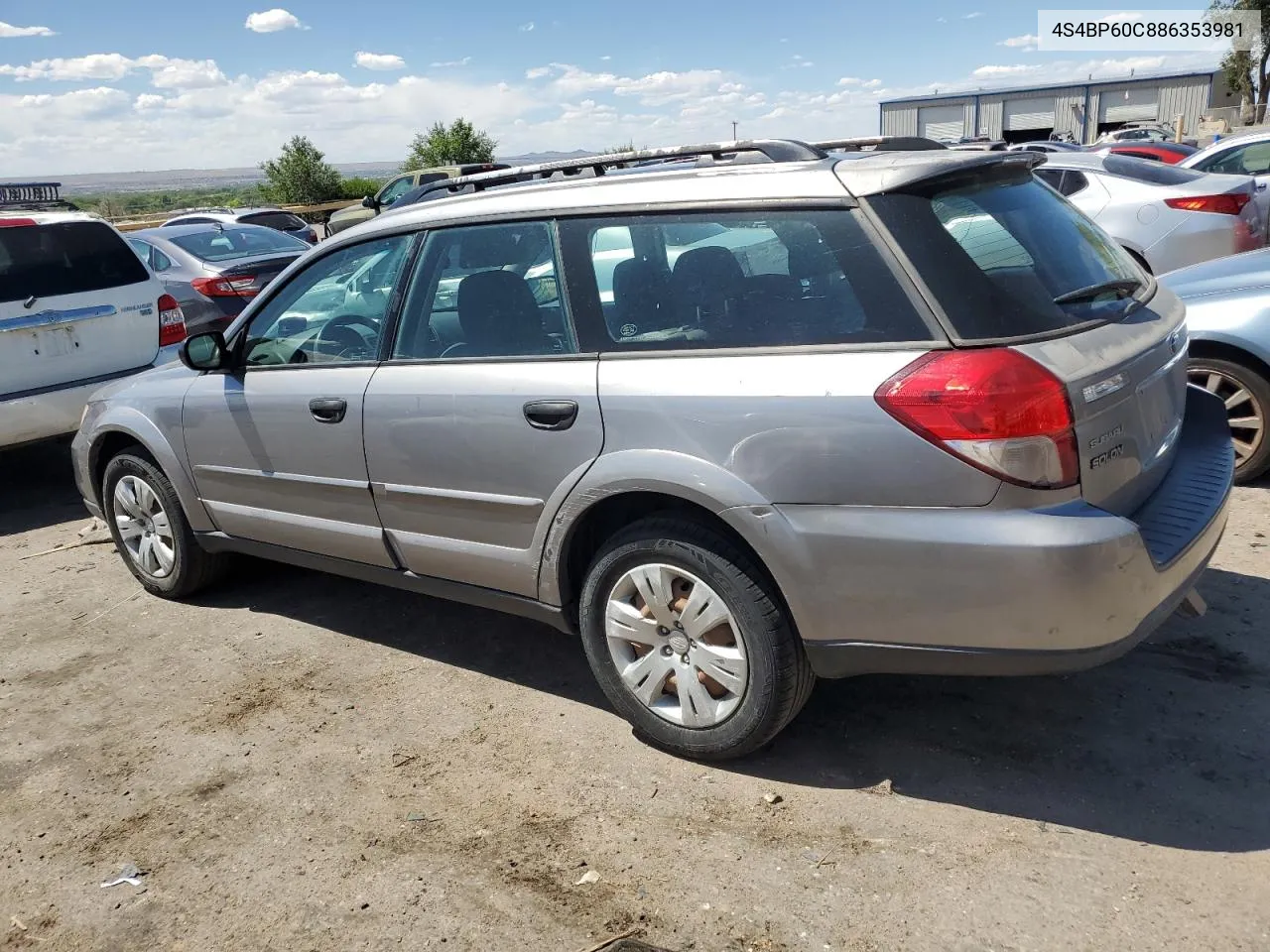 2008 Subaru Outback VIN: 4S4BP60C886353981 Lot: 56412344