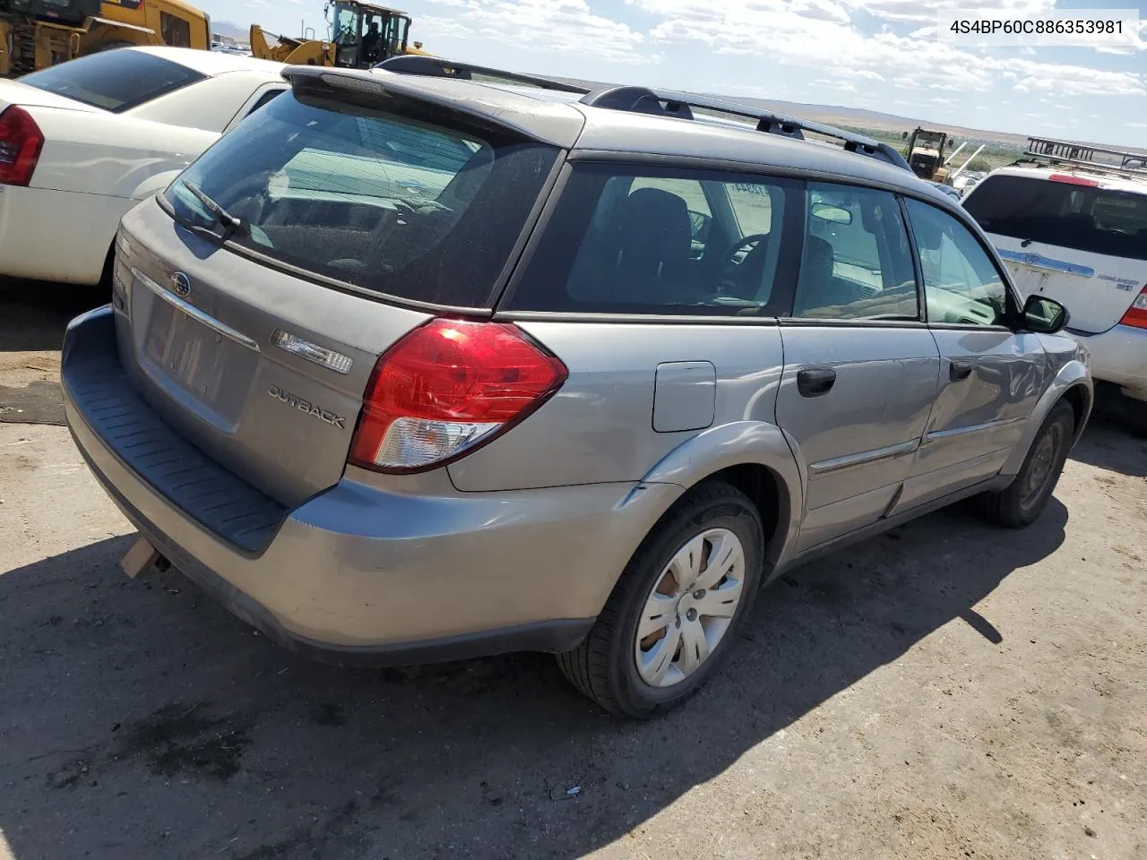 2008 Subaru Outback VIN: 4S4BP60C886353981 Lot: 56412344