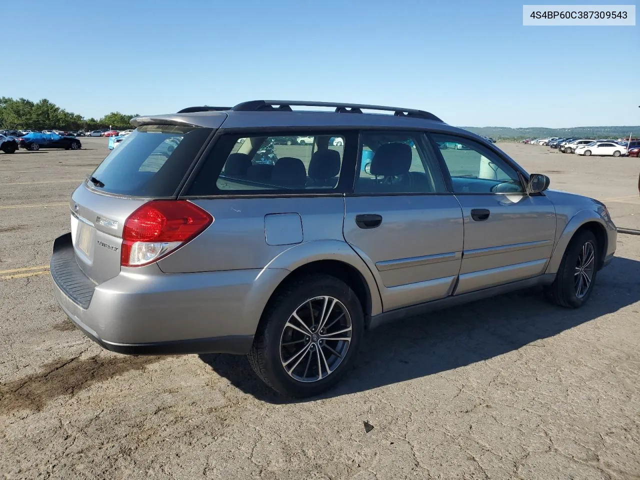 2008 Subaru Outback VIN: 4S4BP60C387309543 Lot: 61597564