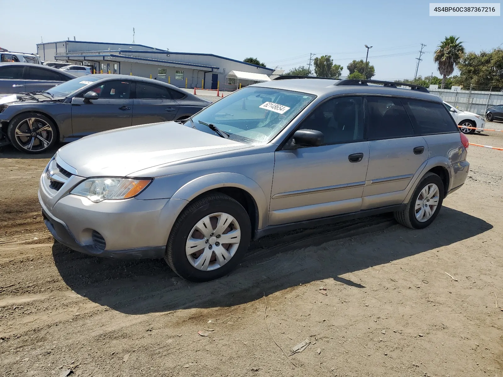 2008 Subaru Outback VIN: 4S4BP60C387367216 Lot: 62148654