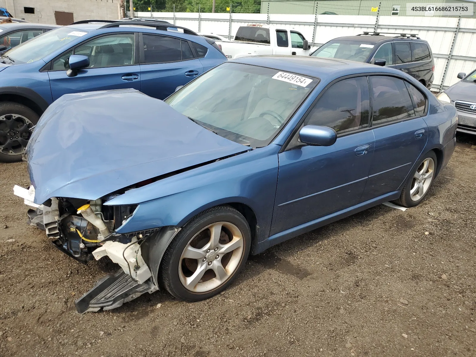 2008 Subaru Legacy 2.5I VIN: 4S3BL616686215753 Lot: 64449154