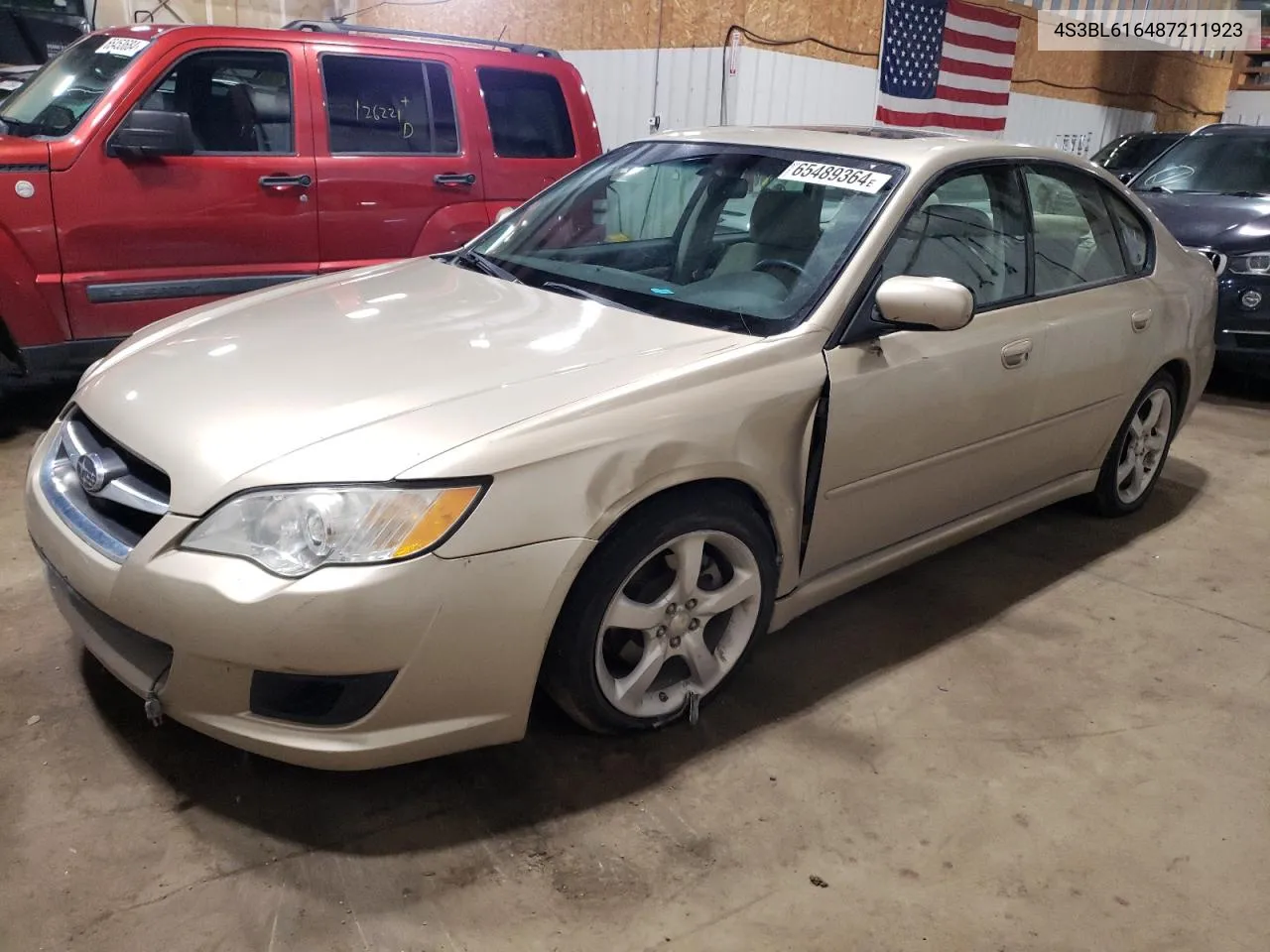 2008 Subaru Legacy 2.5I VIN: 4S3BL616487211923 Lot: 65489364