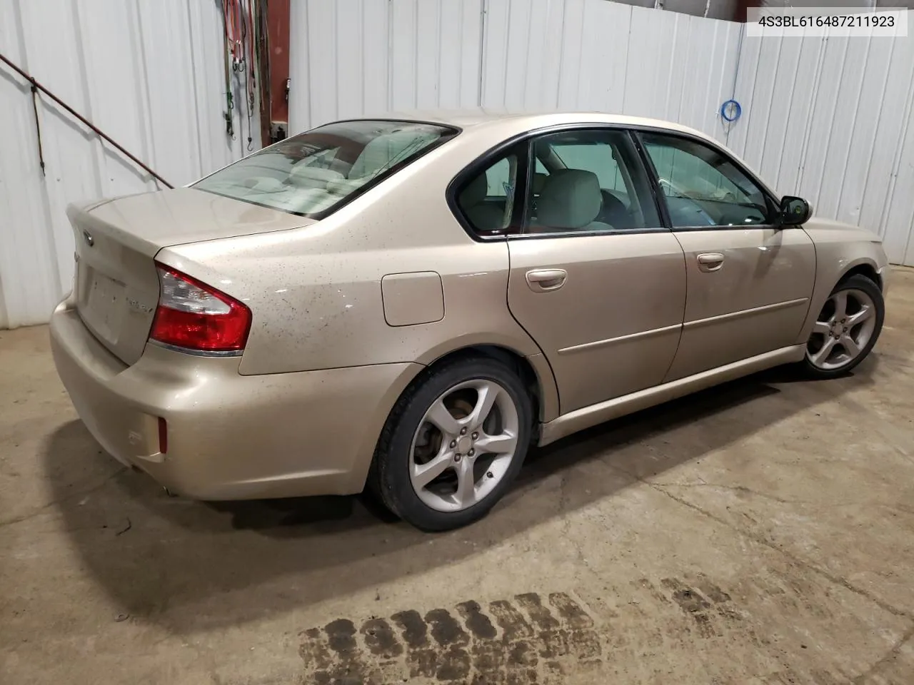 2008 Subaru Legacy 2.5I VIN: 4S3BL616487211923 Lot: 65489364