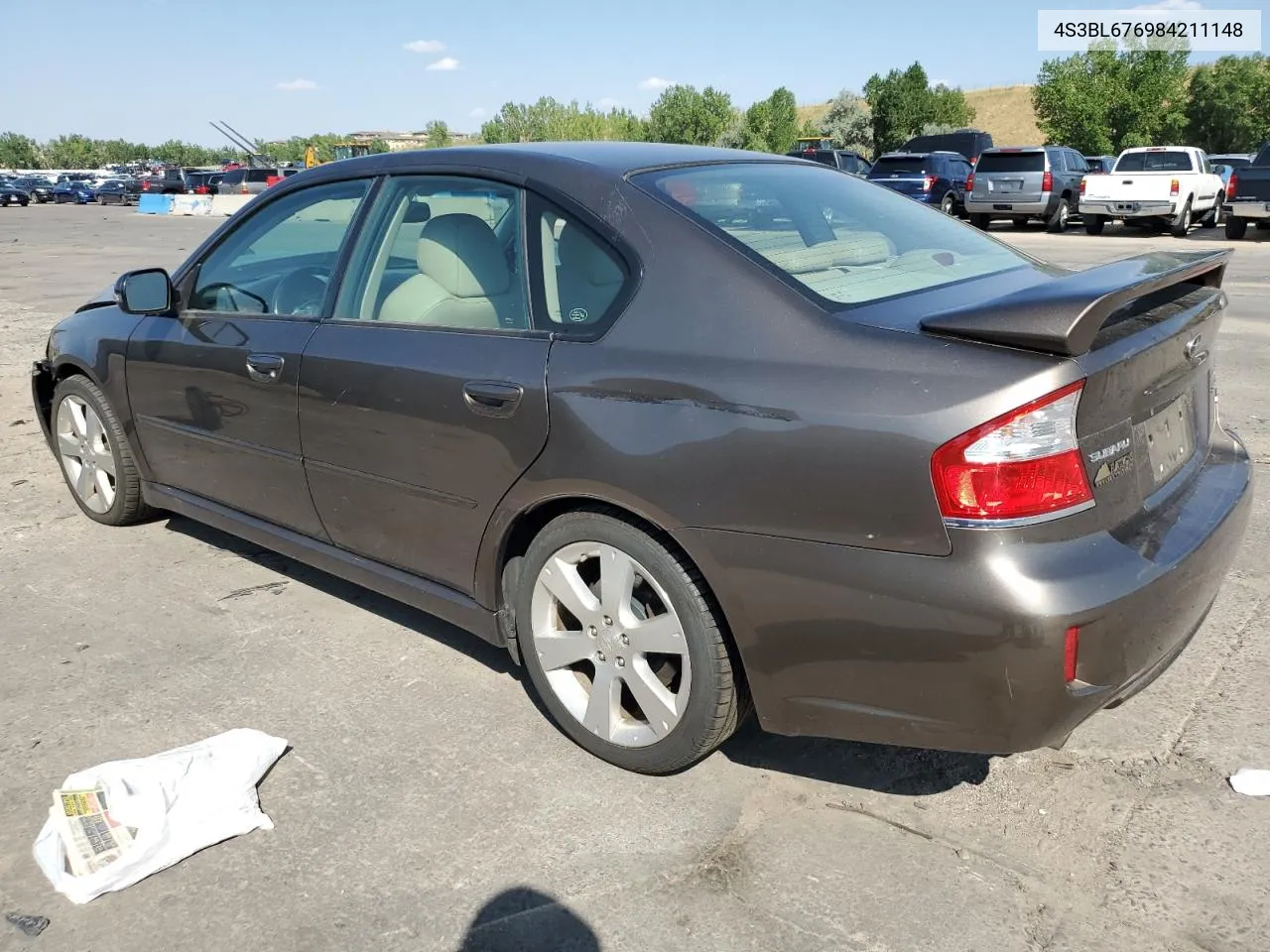 2008 Subaru Legacy Gt Limited VIN: 4S3BL676984211148 Lot: 65943564