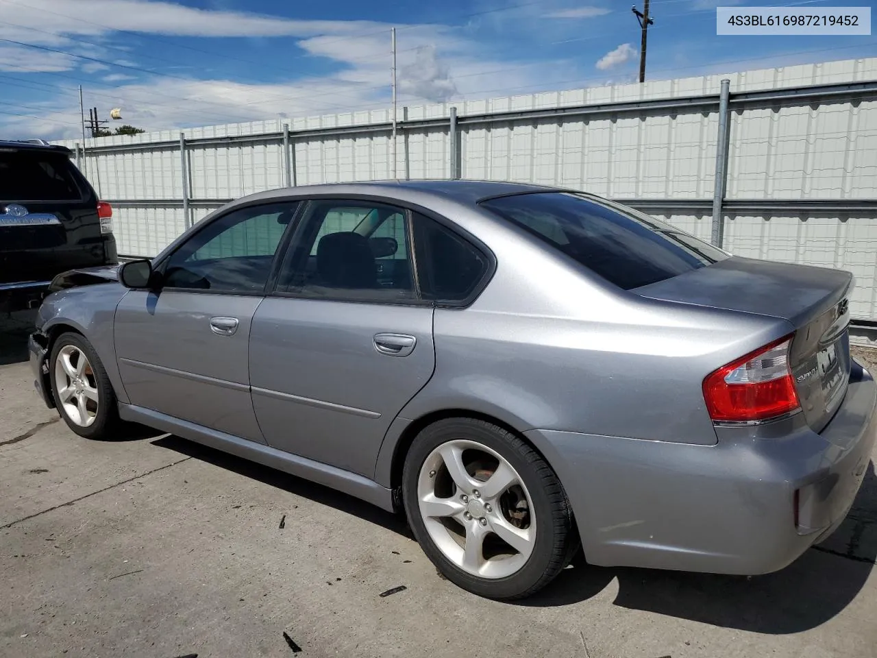 2008 Subaru Legacy 2.5I VIN: 4S3BL616987219452 Lot: 68799204