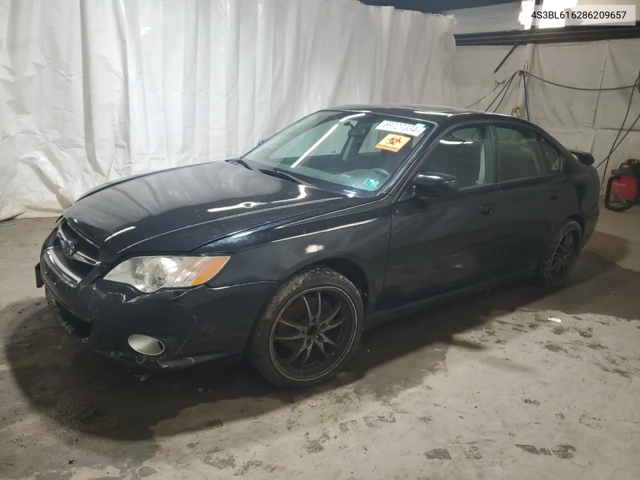 2008 Subaru Legacy 2.5I VIN: 4S3BL616286209657 Lot: 69727334