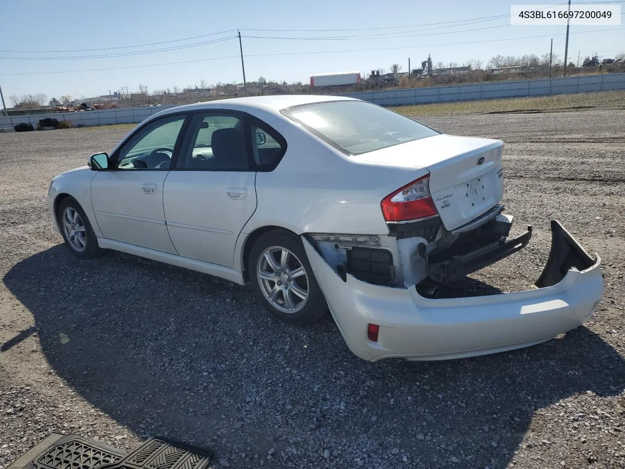 4S3BL616697200049 2009 Subaru Legacy 2.5I