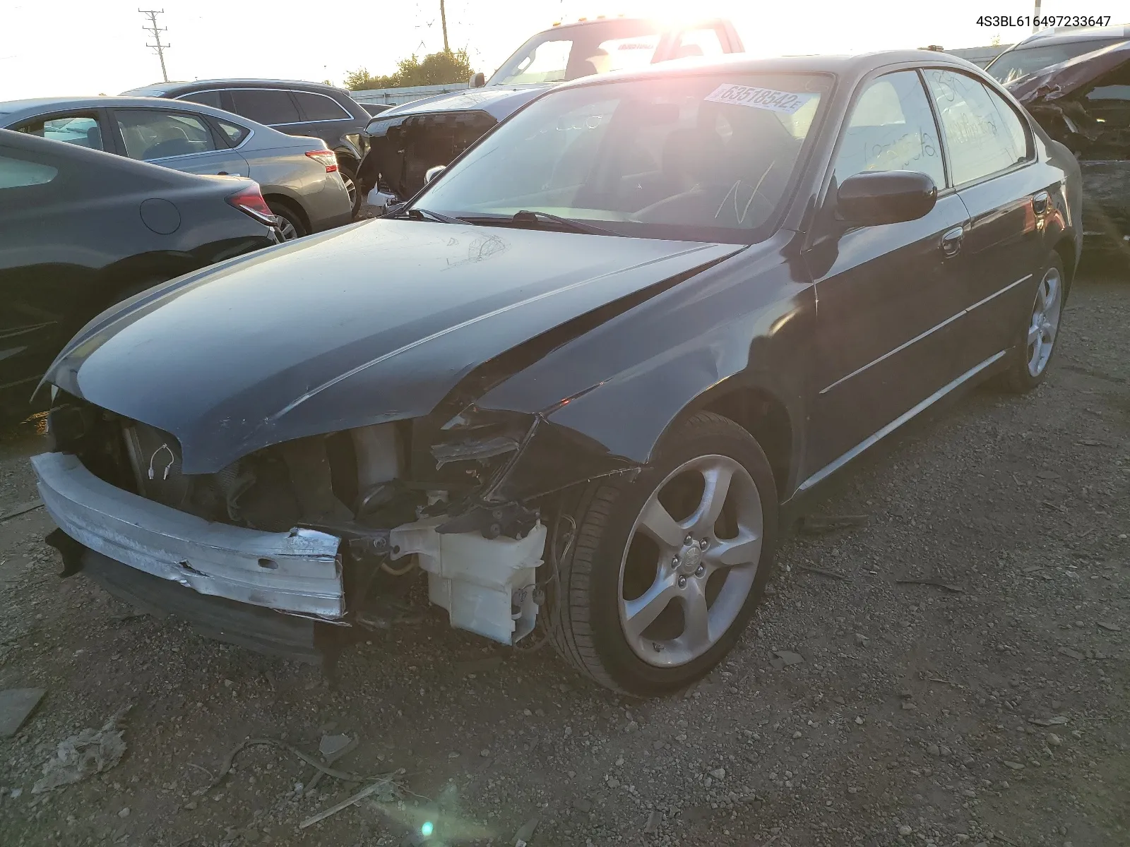 2009 Subaru Legacy 2.5I VIN: 4S3BL616497233647 Lot: 52803014