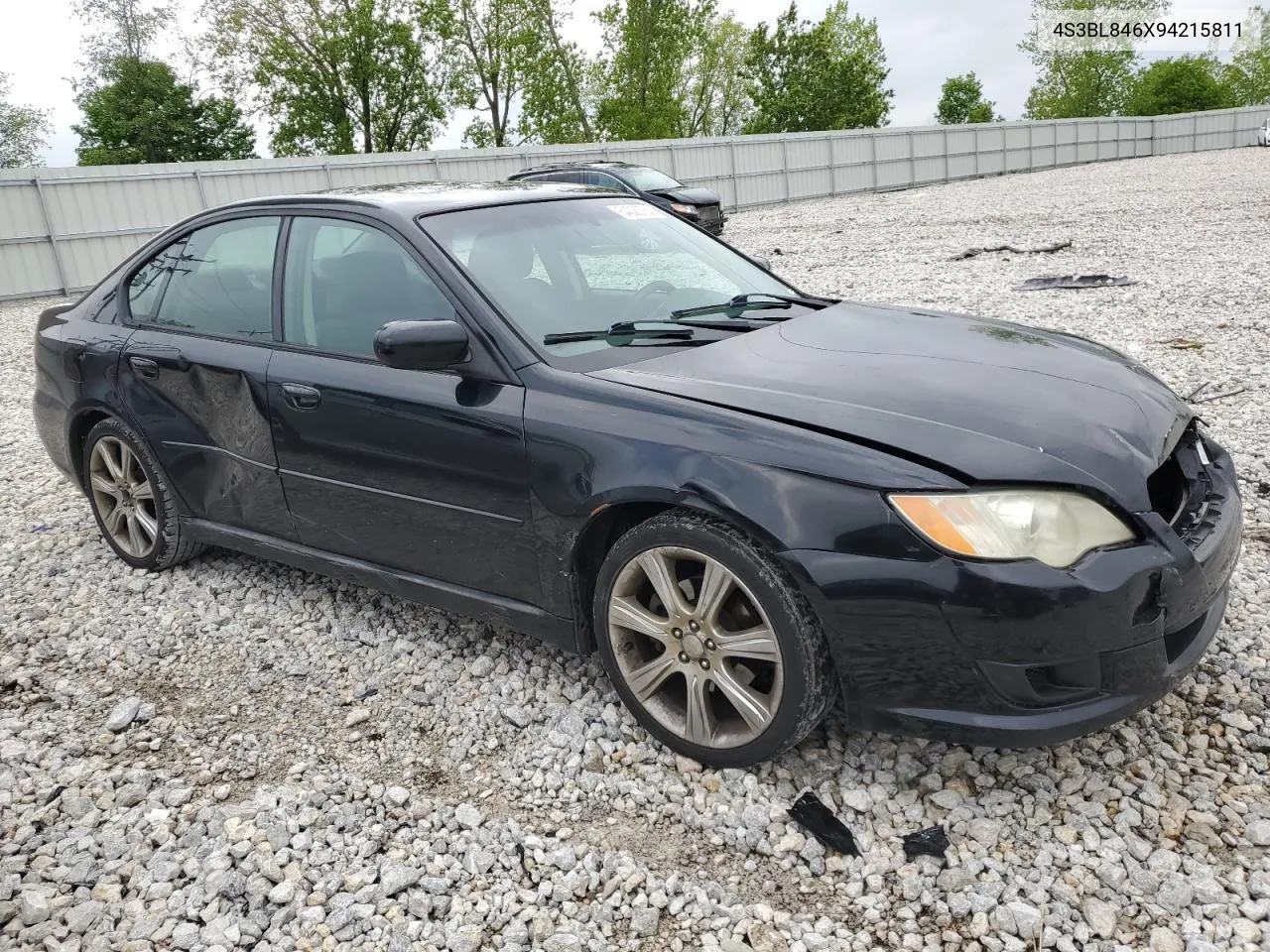 2009 Subaru Legacy 3.0R VIN: 4S3BL846X94215811 Lot: 54020764