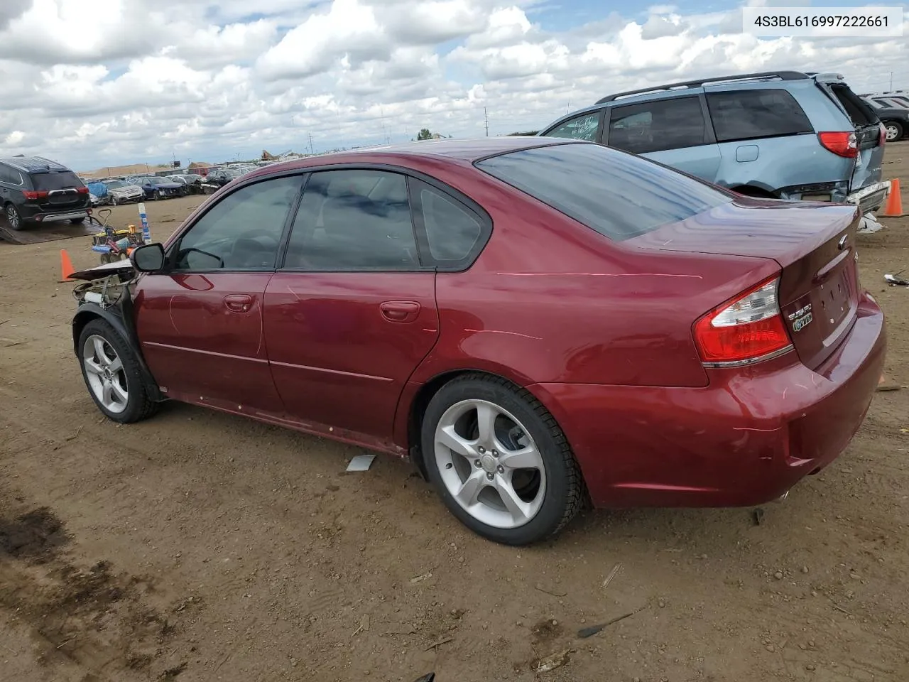 2009 Subaru Legacy 2.5I VIN: 4S3BL616997222661 Lot: 54619434