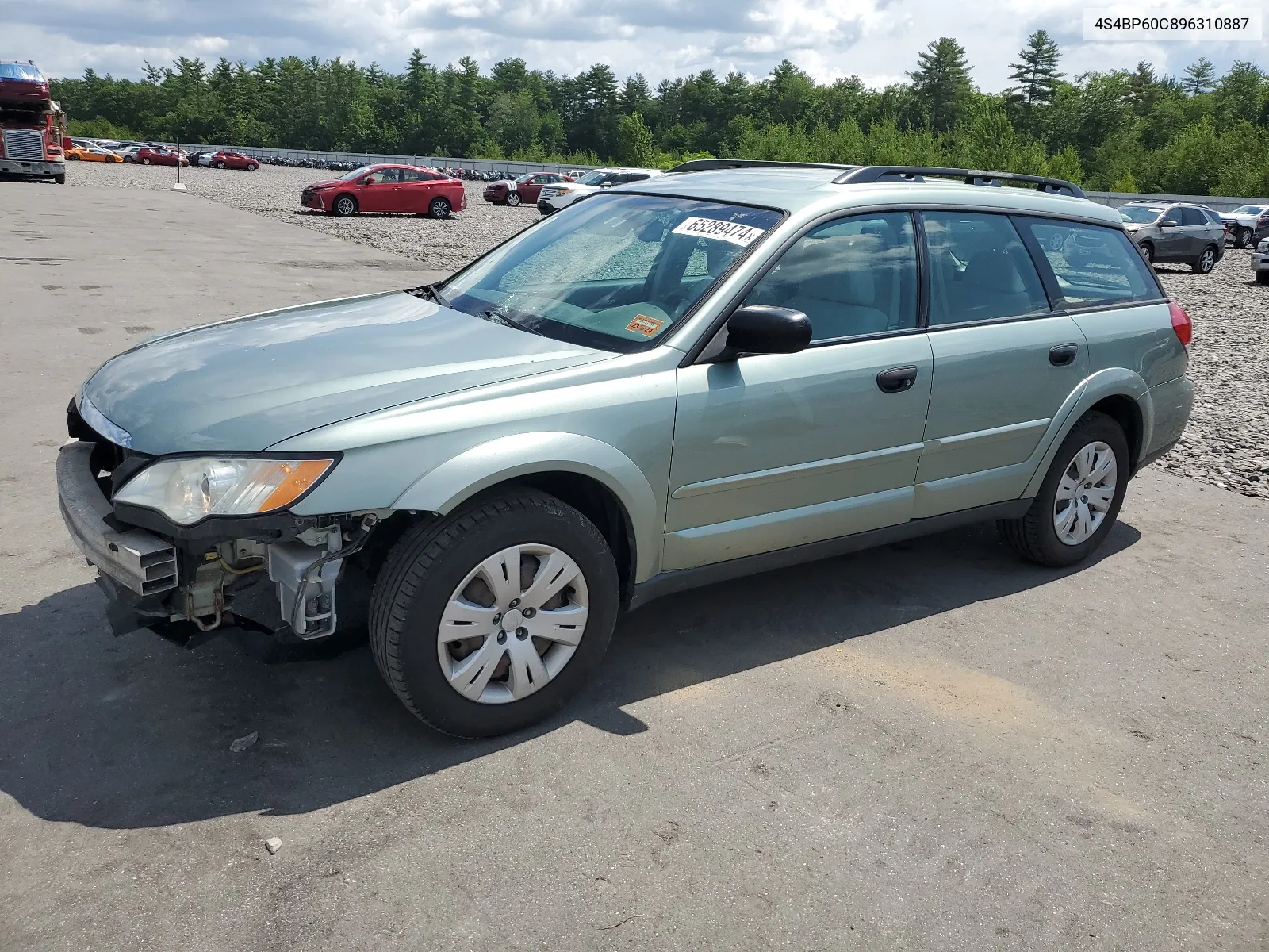 2009 Subaru Outback VIN: 4S4BP60C896310887 Lot: 65289474