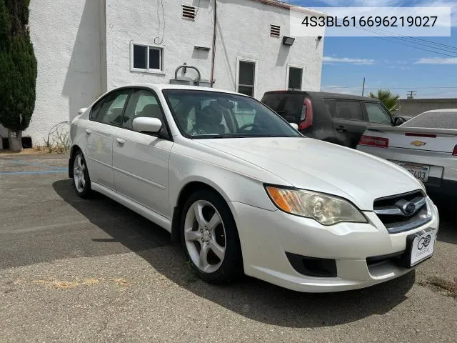 2009 Subaru Legacy 2.5I VIN: 4S3BL616696219027 Lot: 66021574