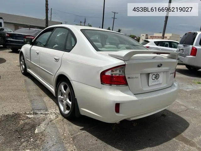 2009 Subaru Legacy 2.5I VIN: 4S3BL616696219027 Lot: 66021574