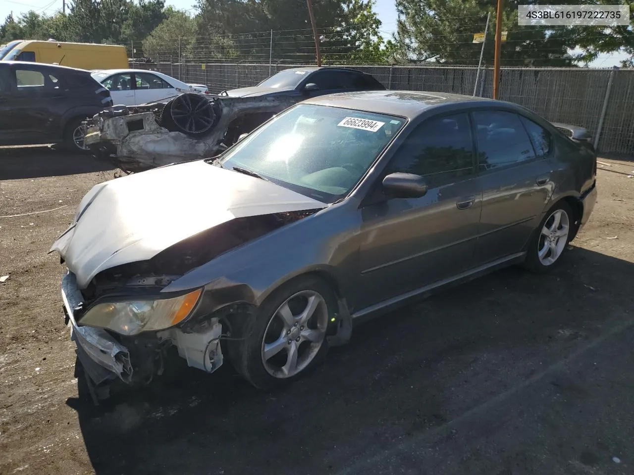 2009 Subaru Legacy 2.5I VIN: 4S3BL616197222735 Lot: 66623994