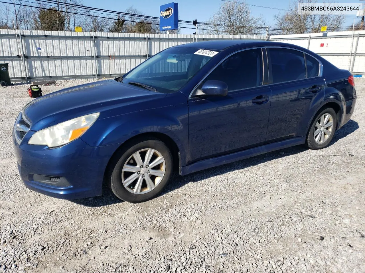 4S3BMBC66A3243644 2010 Subaru Legacy 2.5I Premium