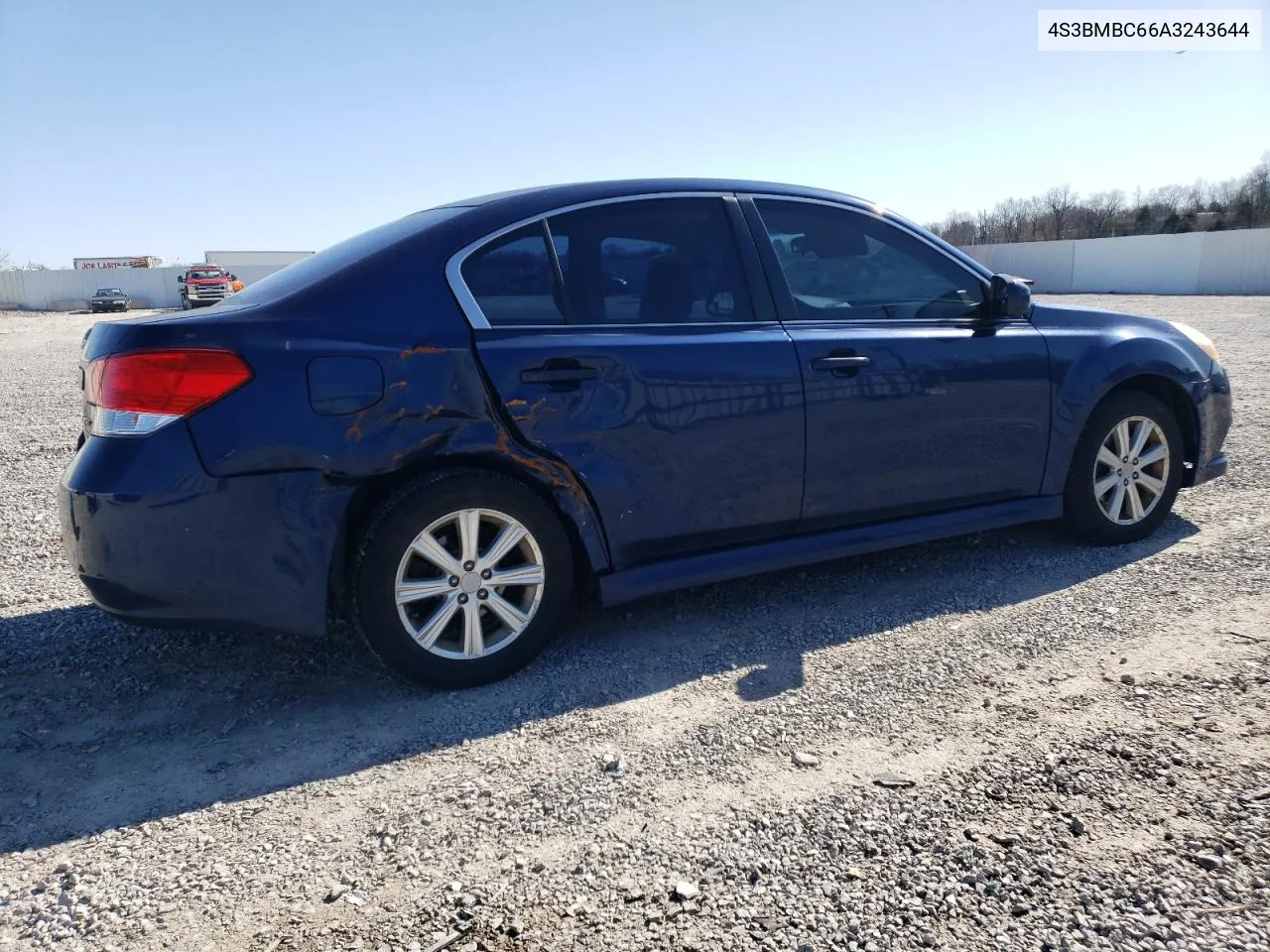 2010 Subaru Legacy 2.5I Premium VIN: 4S3BMBC66A3243644 Lot: 46104224