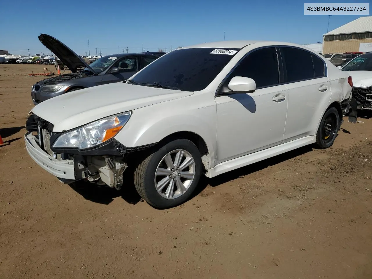 2010 Subaru Legacy 2.5I Premium VIN: 4S3BMBC64A3227734 Lot: 50909314