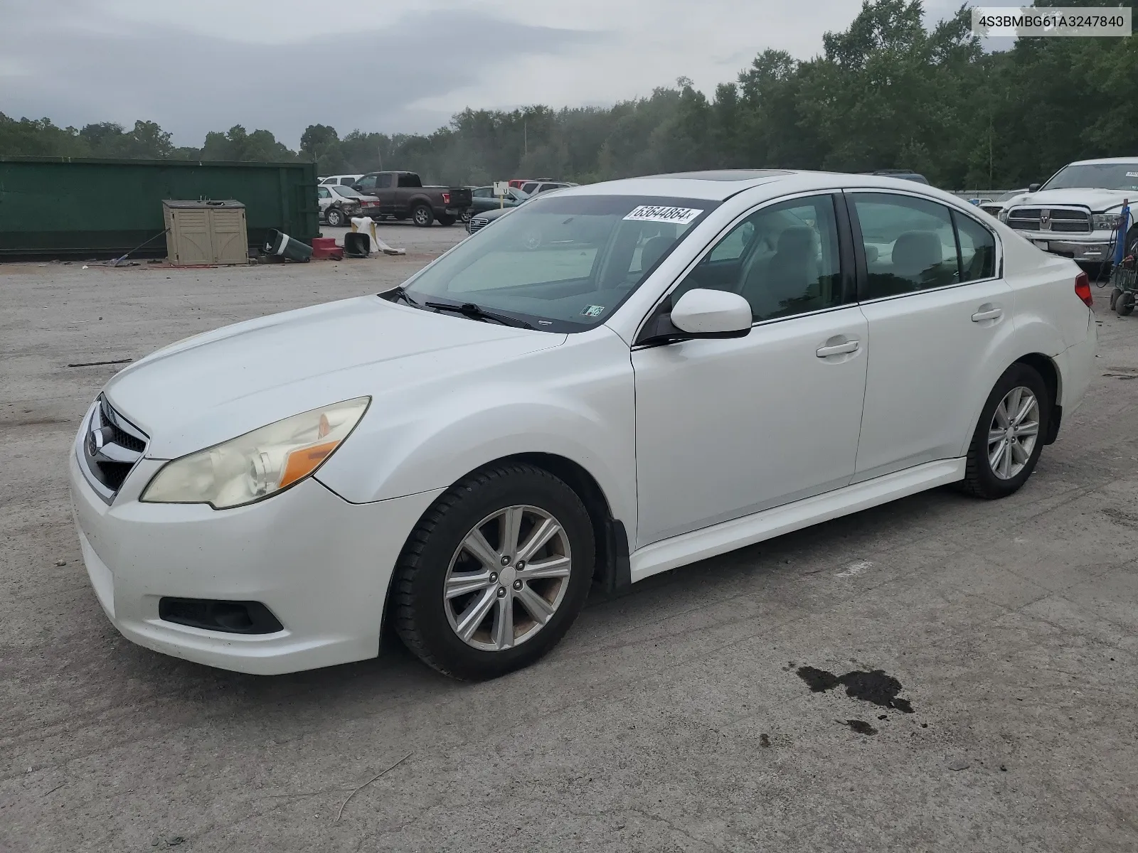 2010 Subaru Legacy 2.5I Premium VIN: 4S3BMBG61A3247840 Lot: 63644864