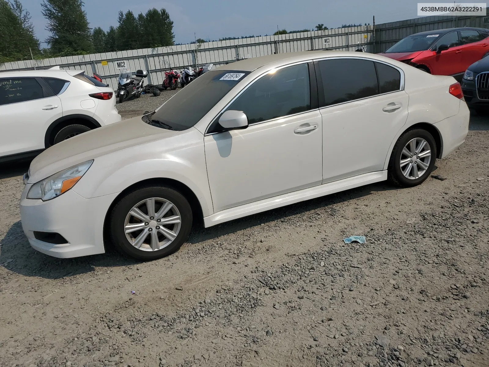 2010 Subaru Legacy 2.5I Premium VIN: 4S3BMBB62A3222291 Lot: 66189764