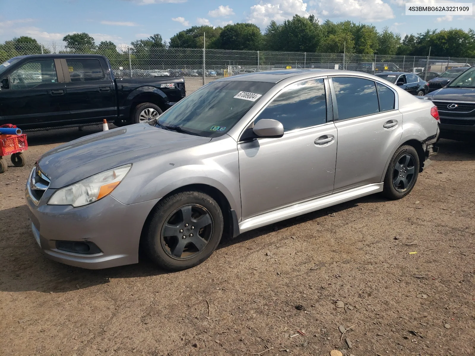 2010 Subaru Legacy 2.5I Premium VIN: 4S3BMBG62A3221909 Lot: 67089004