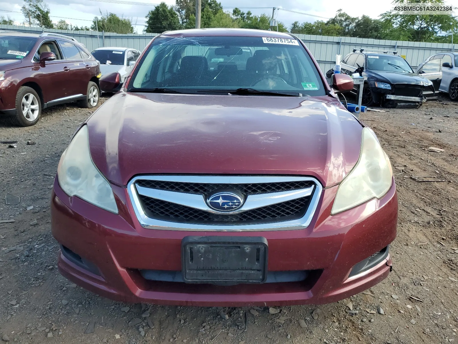 2010 Subaru Legacy 2.5I Premium VIN: 4S3BMBC61A3242384 Lot: 68378754