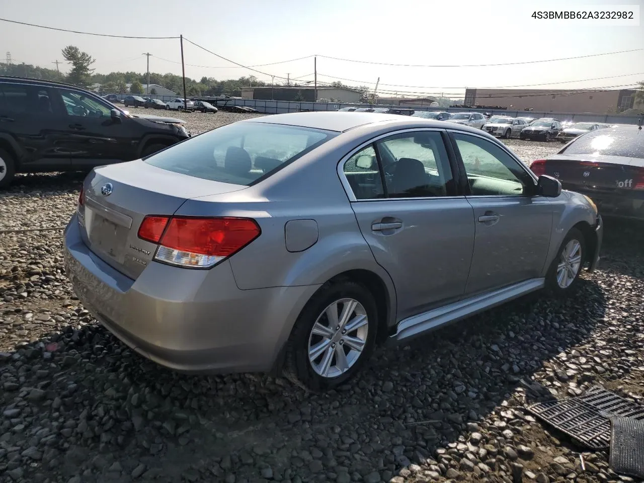 2010 Subaru Legacy 2.5I Premium VIN: 4S3BMBB62A3232982 Lot: 68953364