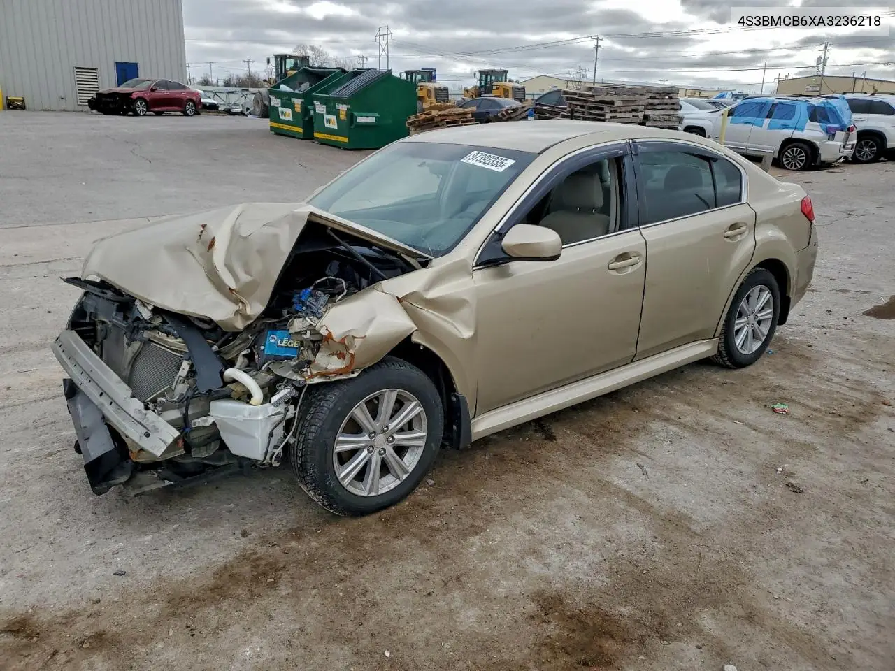 4S3BMCB6XA3236218 2010 Subaru Legacy 2.5I Premium
