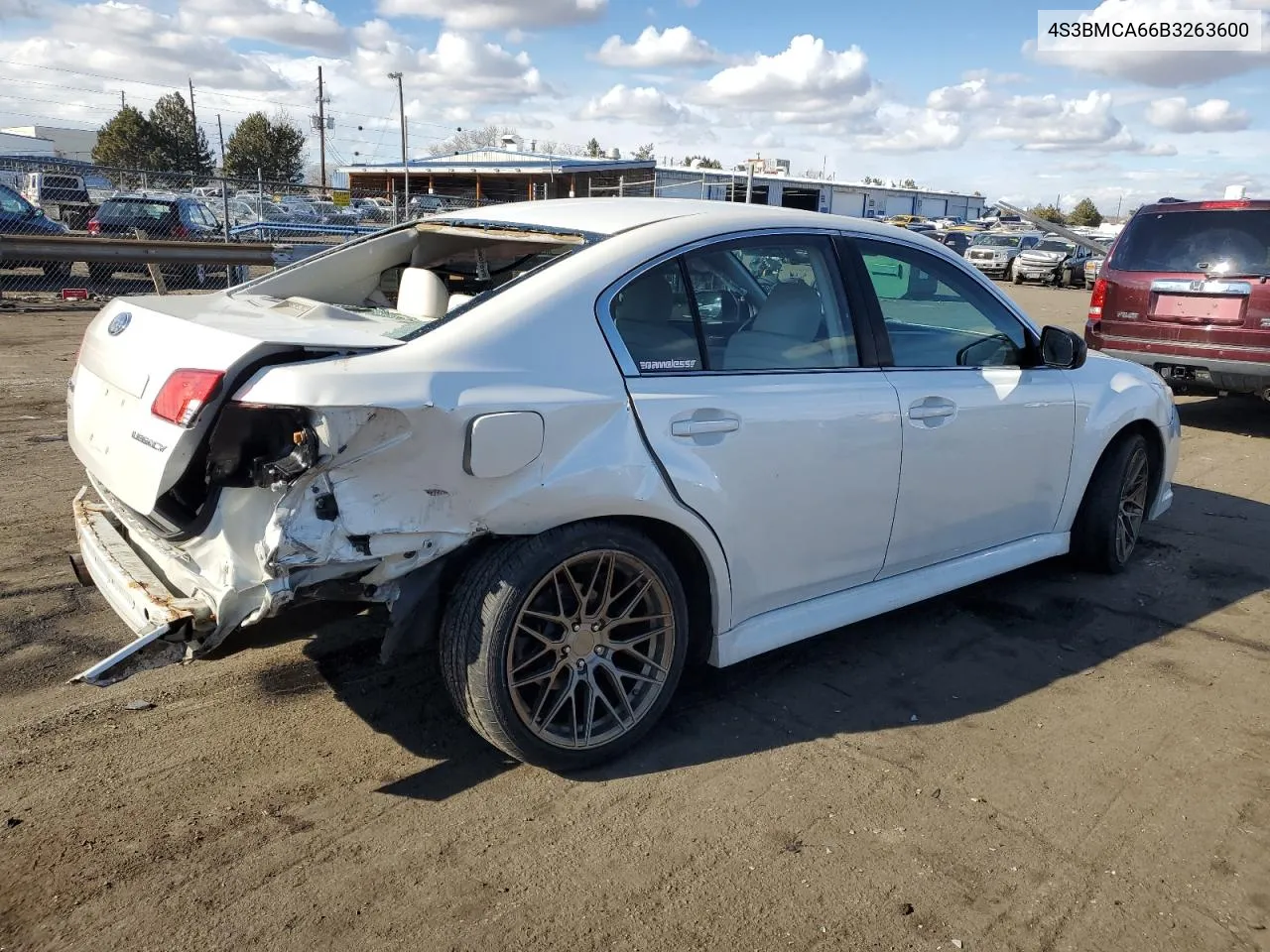 2011 Subaru Legacy 2.5I VIN: 4S3BMCA66B3263600 Lot: 41794364