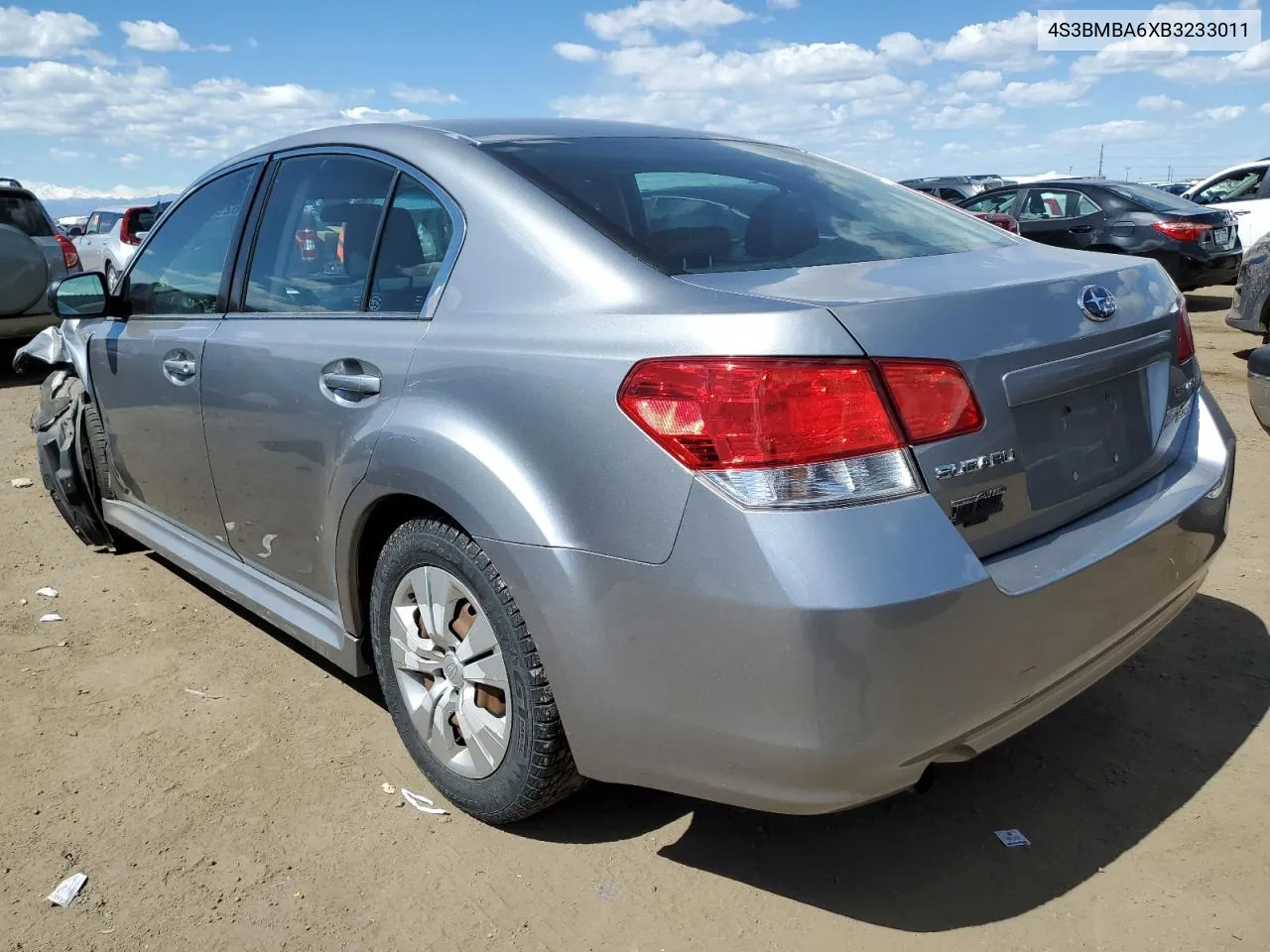 2011 Subaru Legacy 2.5I VIN: 4S3BMBA6XB3233011 Lot: 49629364