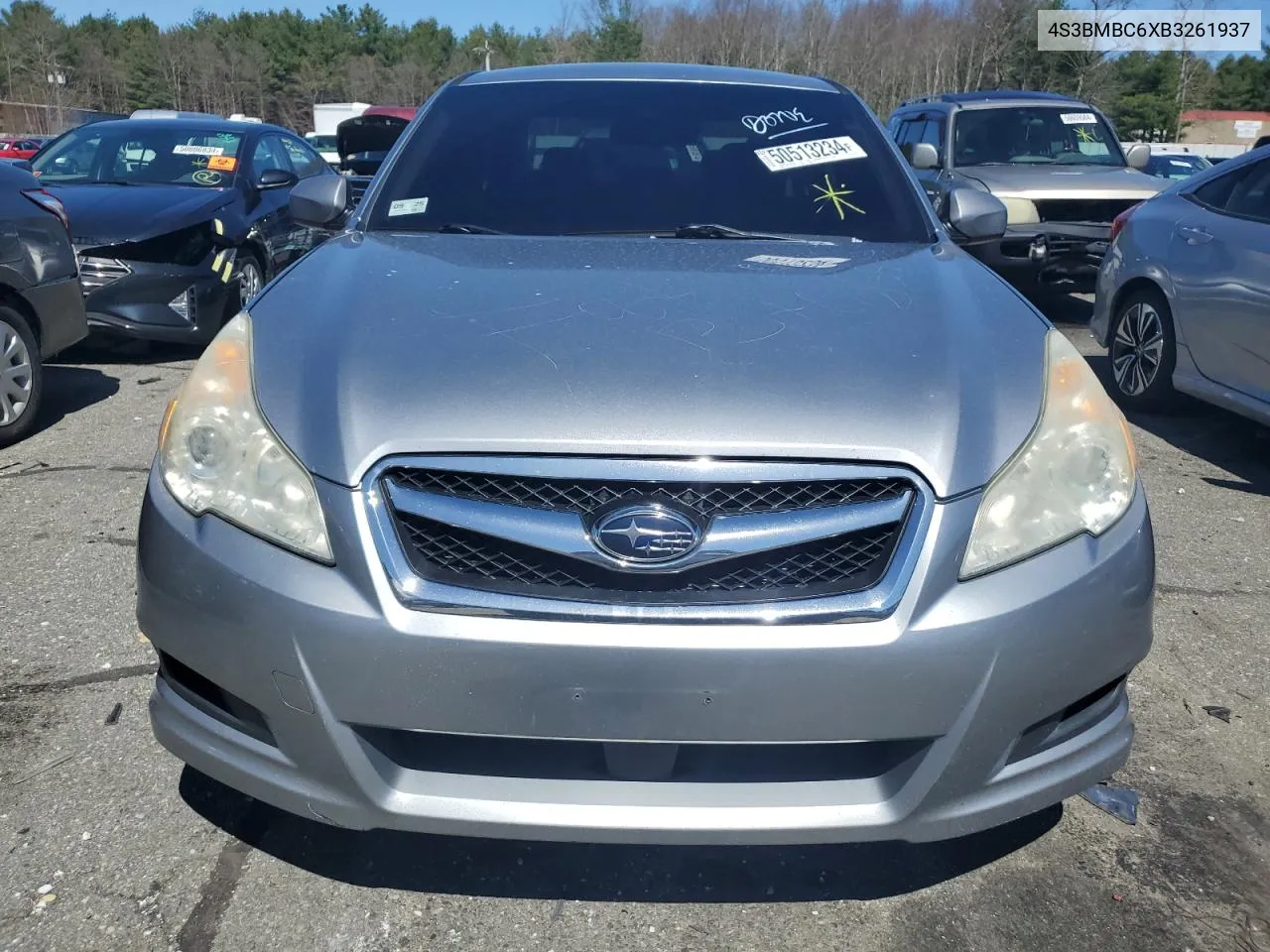 2011 Subaru Legacy 2.5I Premium VIN: 4S3BMBC6XB3261937 Lot: 50513234