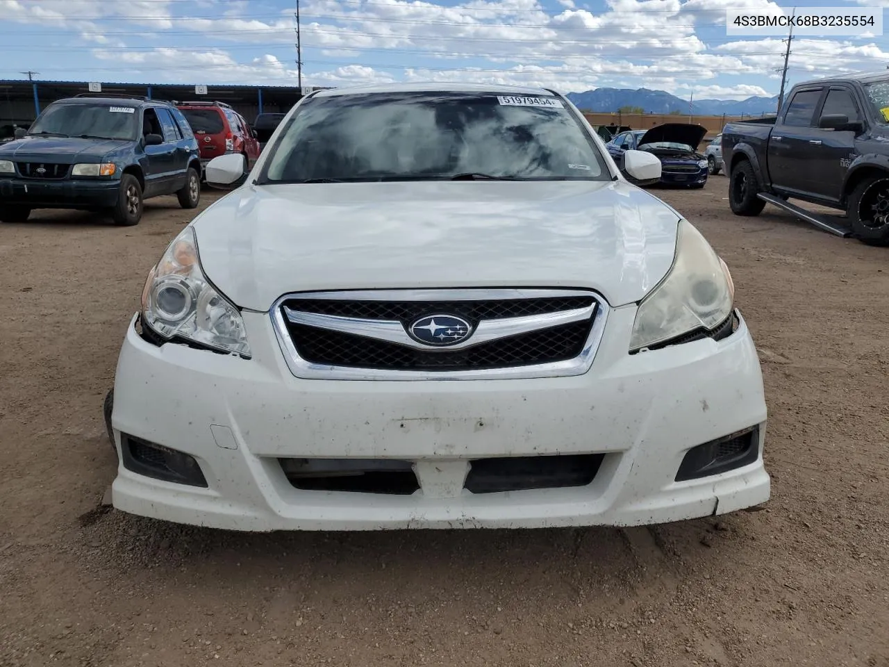 2011 Subaru Legacy 2.5I Limited VIN: 4S3BMCK68B3235554 Lot: 51979454