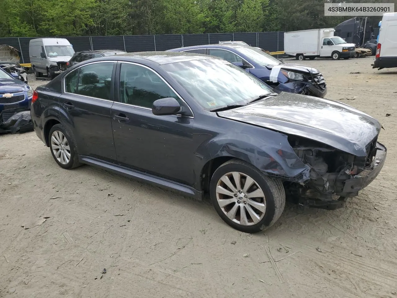 2011 Subaru Legacy 2.5I Limited VIN: 4S3BMBK64B3260901 Lot: 52039664