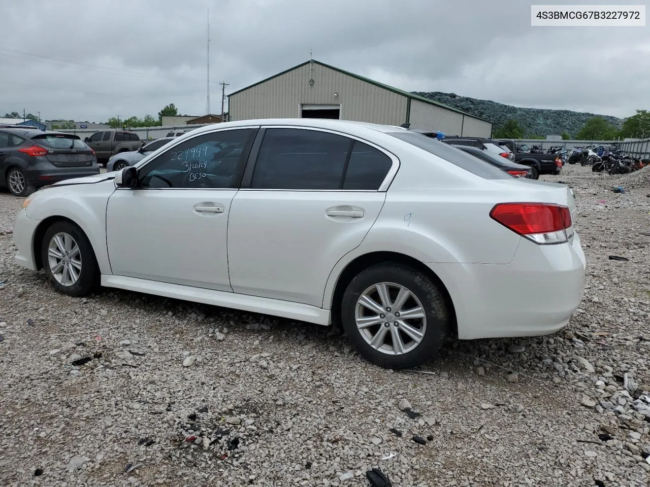 2011 Subaru Legacy 2.5I Premium VIN: 4S3BMCG67B3227972 Lot: 53108544