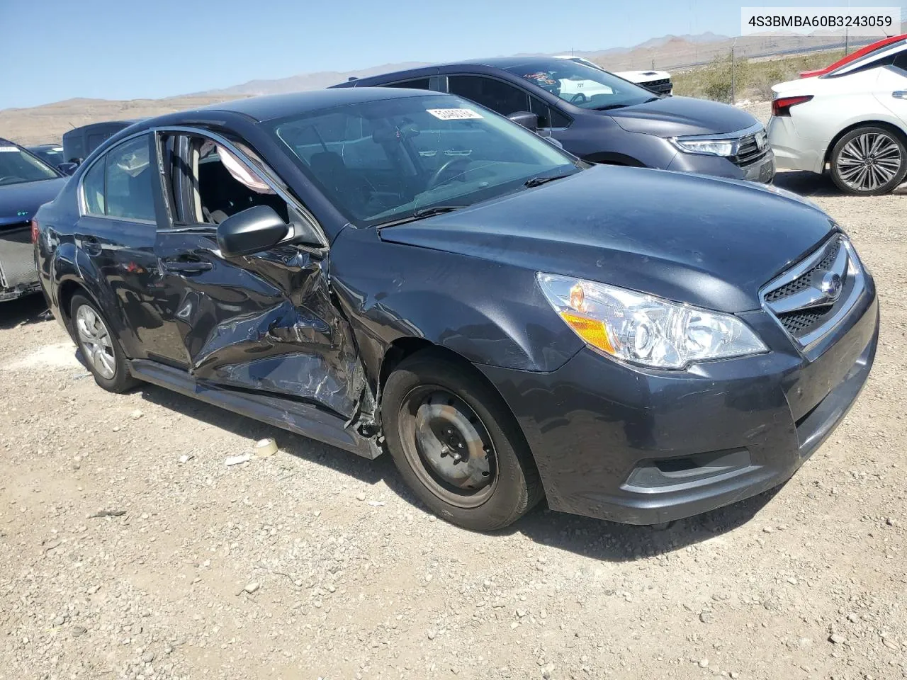 2011 Subaru Legacy 2.5I VIN: 4S3BMBA60B3243059 Lot: 53460764