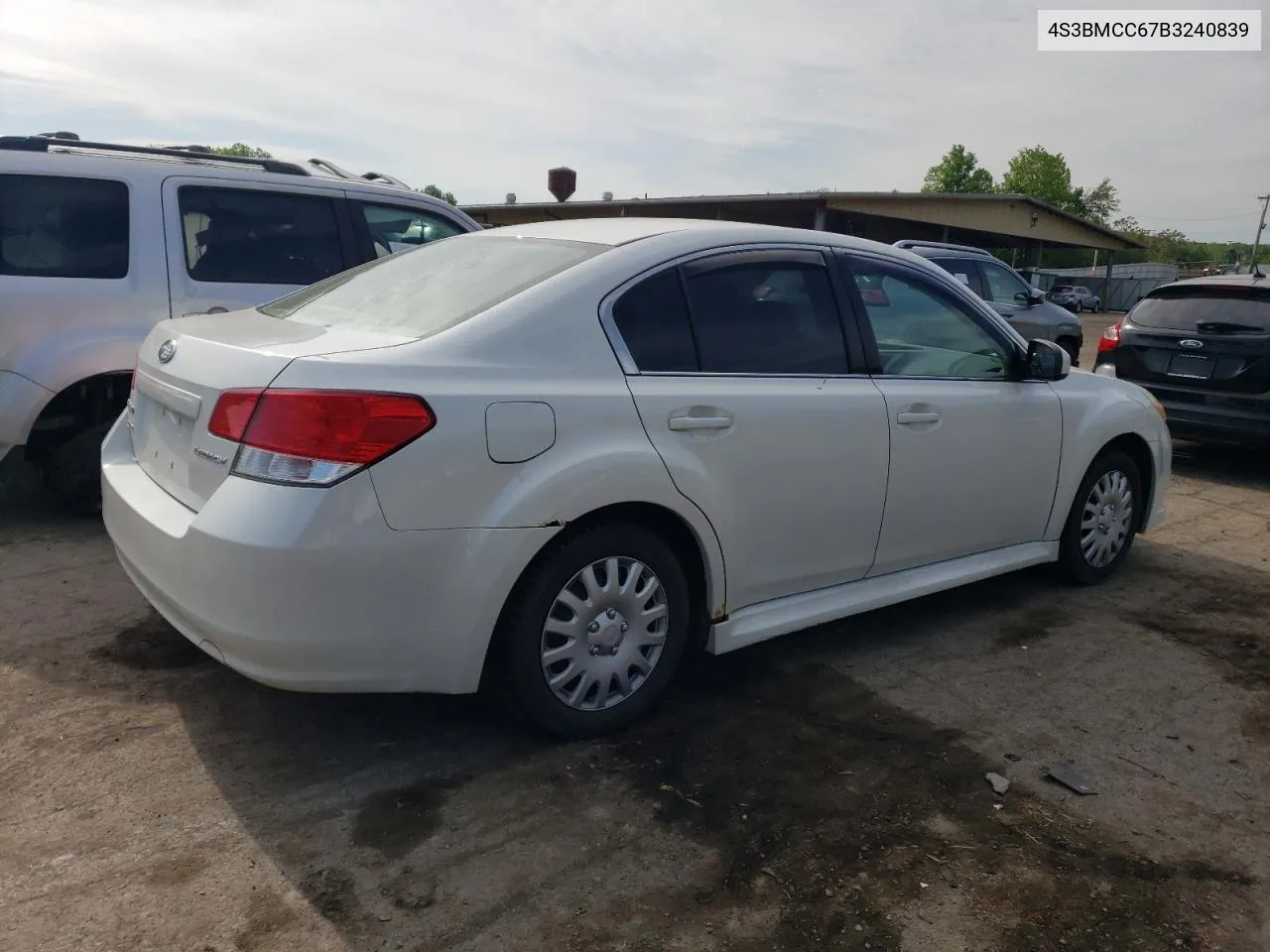 2011 Subaru Legacy 2.5I Premium VIN: 4S3BMCC67B3240839 Lot: 54615534