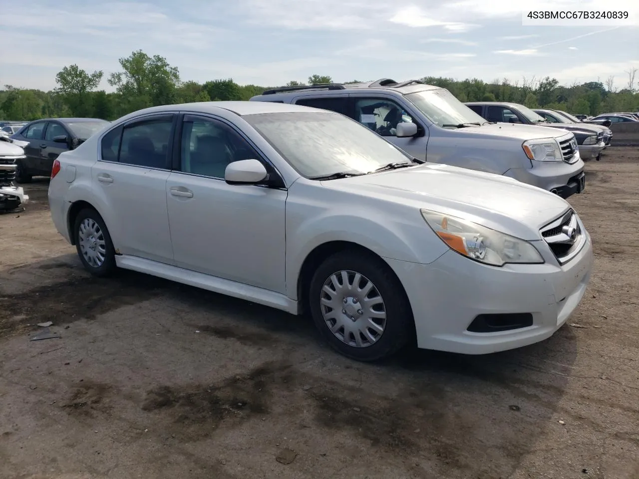 2011 Subaru Legacy 2.5I Premium VIN: 4S3BMCC67B3240839 Lot: 54615534