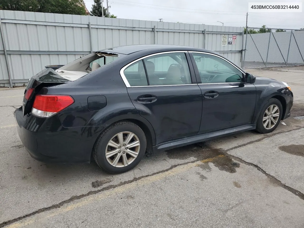 2011 Subaru Legacy 2.5I Premium VIN: 4S3BMCC60B3214440 Lot: 54678984