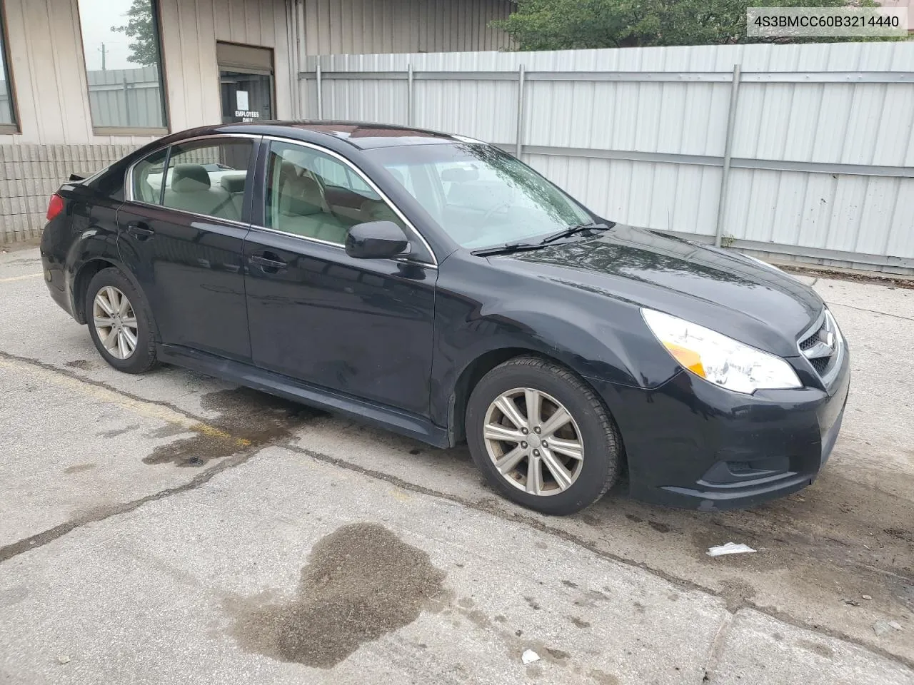 2011 Subaru Legacy 2.5I Premium VIN: 4S3BMCC60B3214440 Lot: 54678984