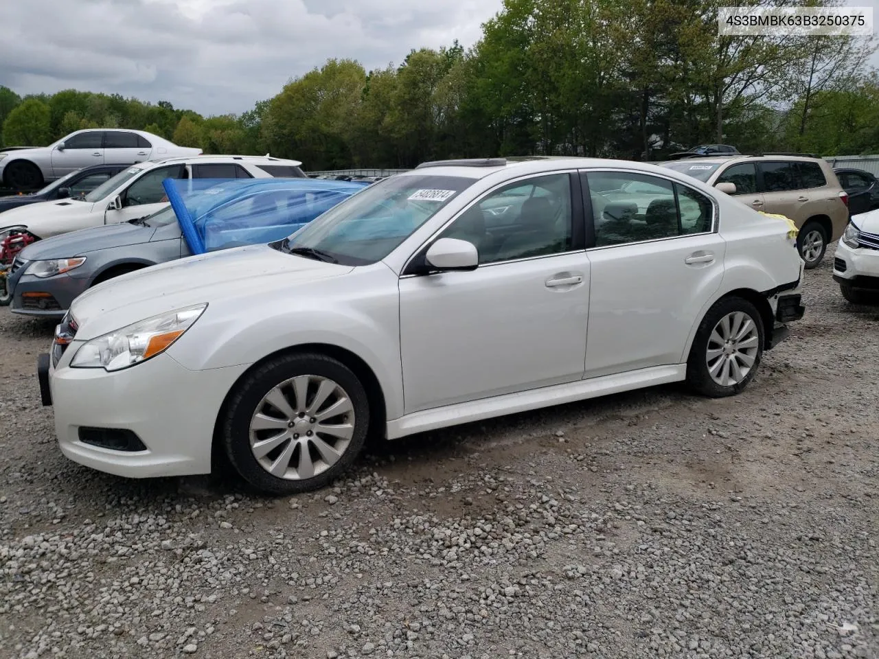 2011 Subaru Legacy 2.5I Limited VIN: 4S3BMBK63B3250375 Lot: 54826814