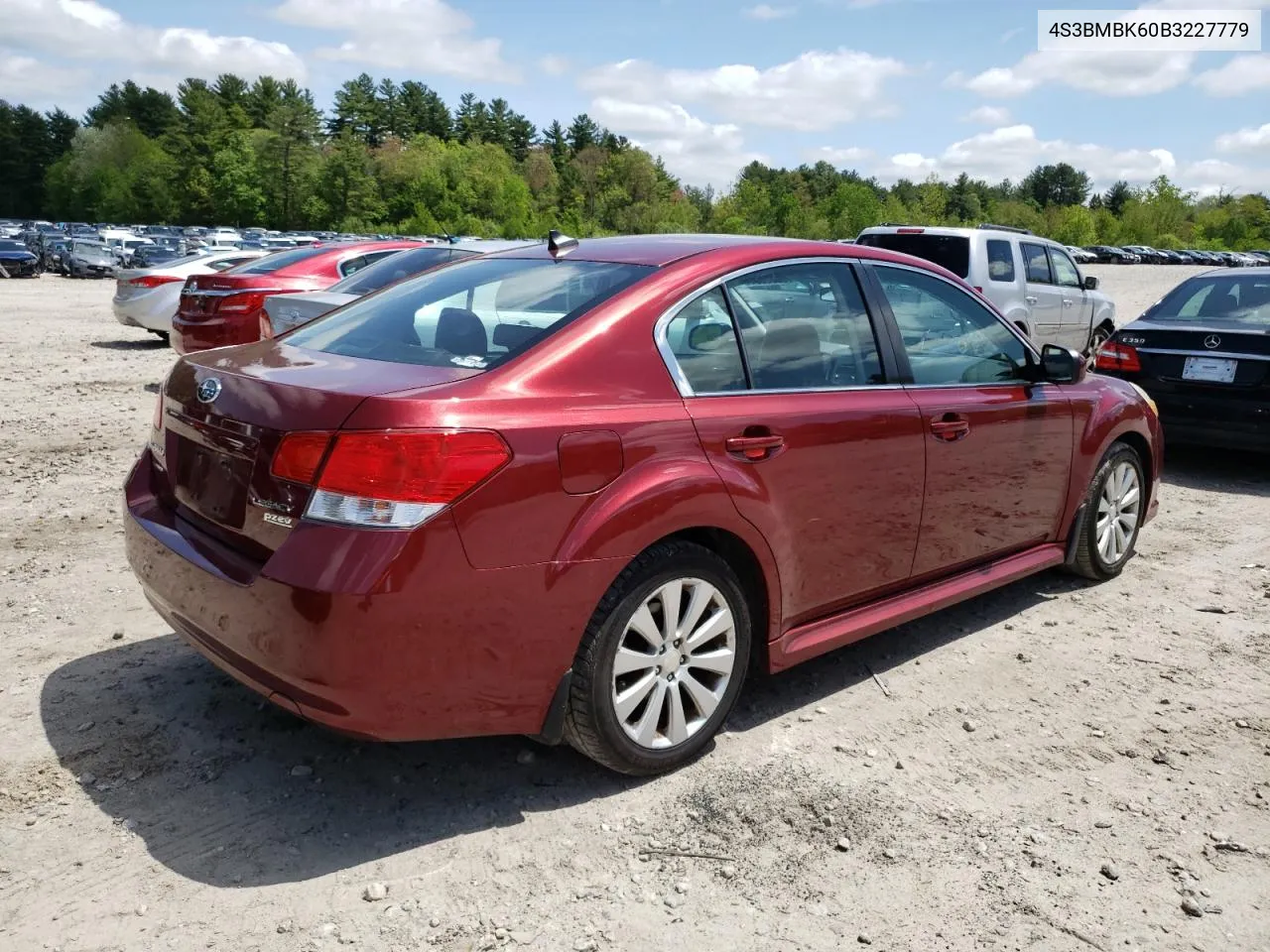 2011 Subaru Legacy 2.5I Limited VIN: 4S3BMBK60B3227779 Lot: 55505644