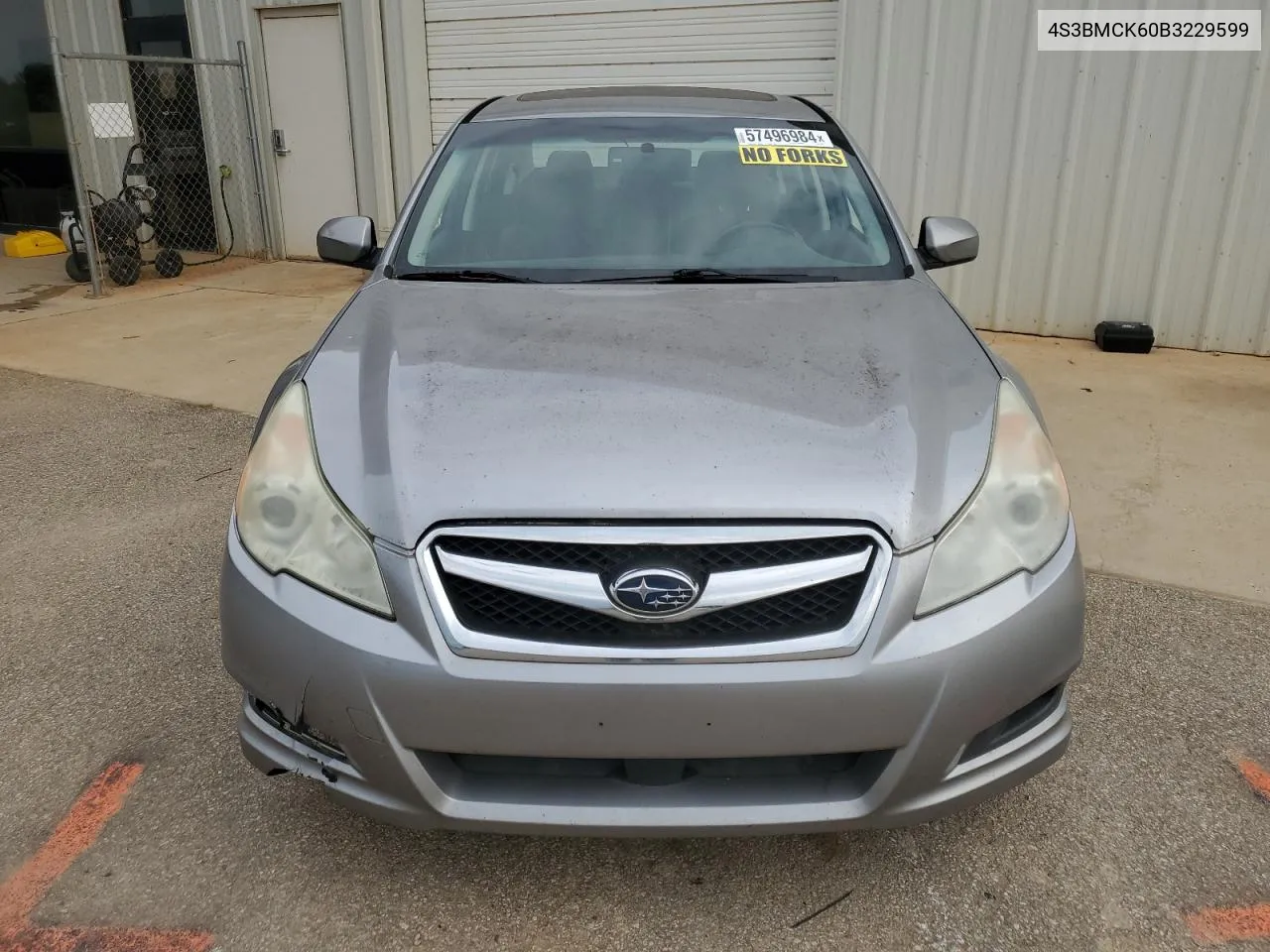 2011 Subaru Legacy 2.5I Limited VIN: 4S3BMCK60B3229599 Lot: 57496984