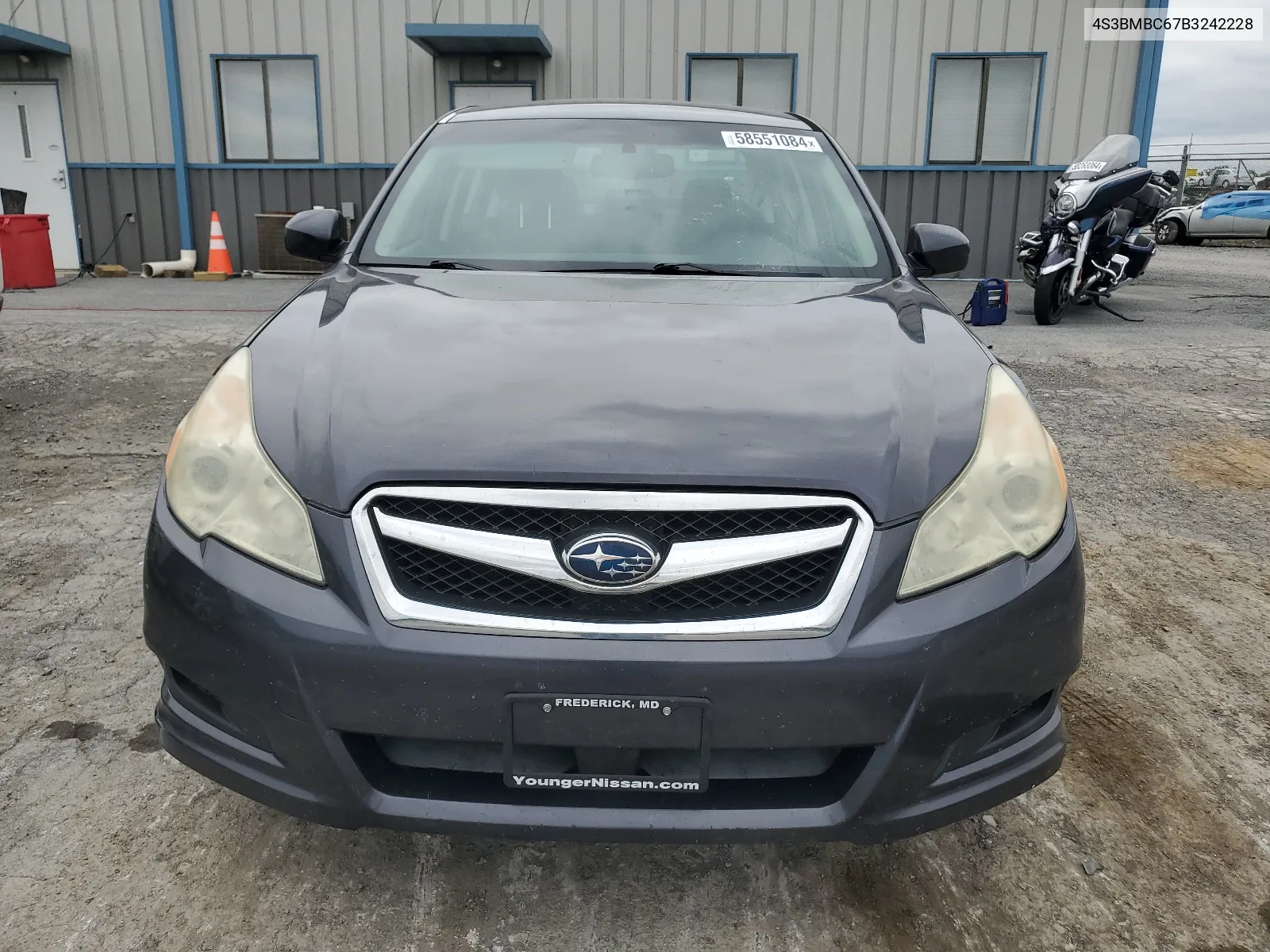 2011 Subaru Legacy 2.5I Premium VIN: 4S3BMBC67B3242228 Lot: 58551084