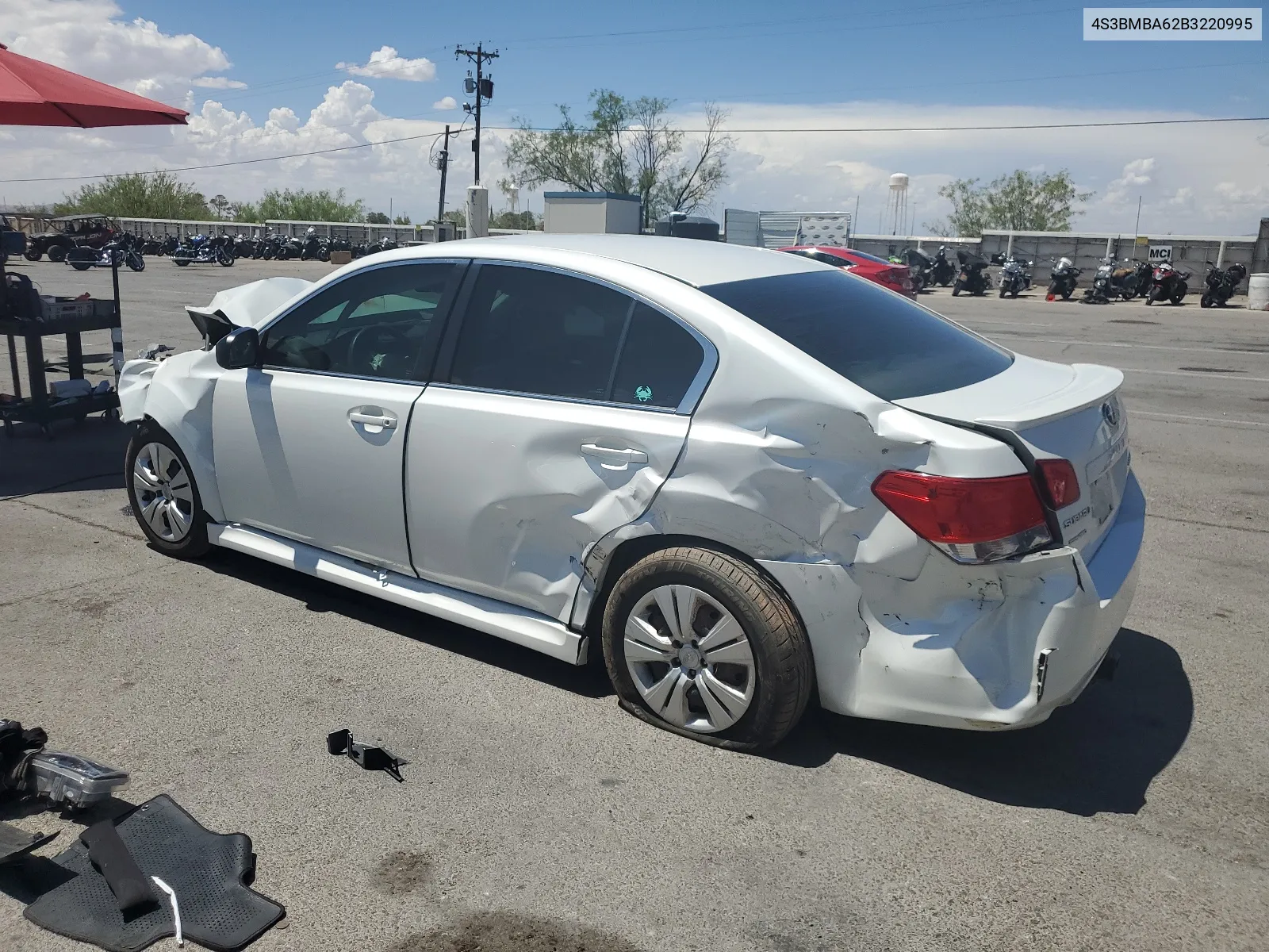 2011 Subaru Legacy 2.5I VIN: 4S3BMBA62B3220995 Lot: 61299824