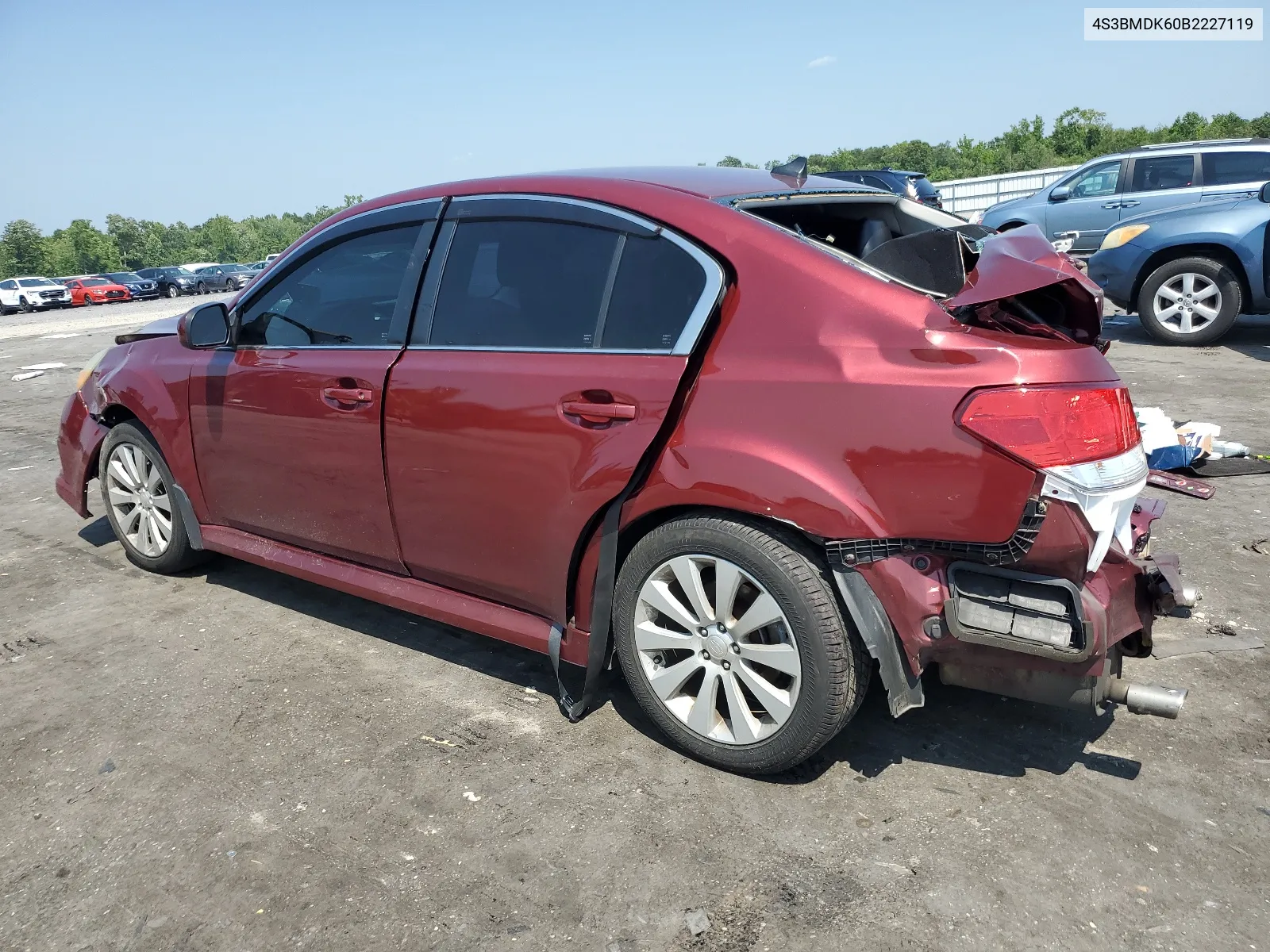 4S3BMDK60B2227119 2011 Subaru Legacy 3.6R Limited