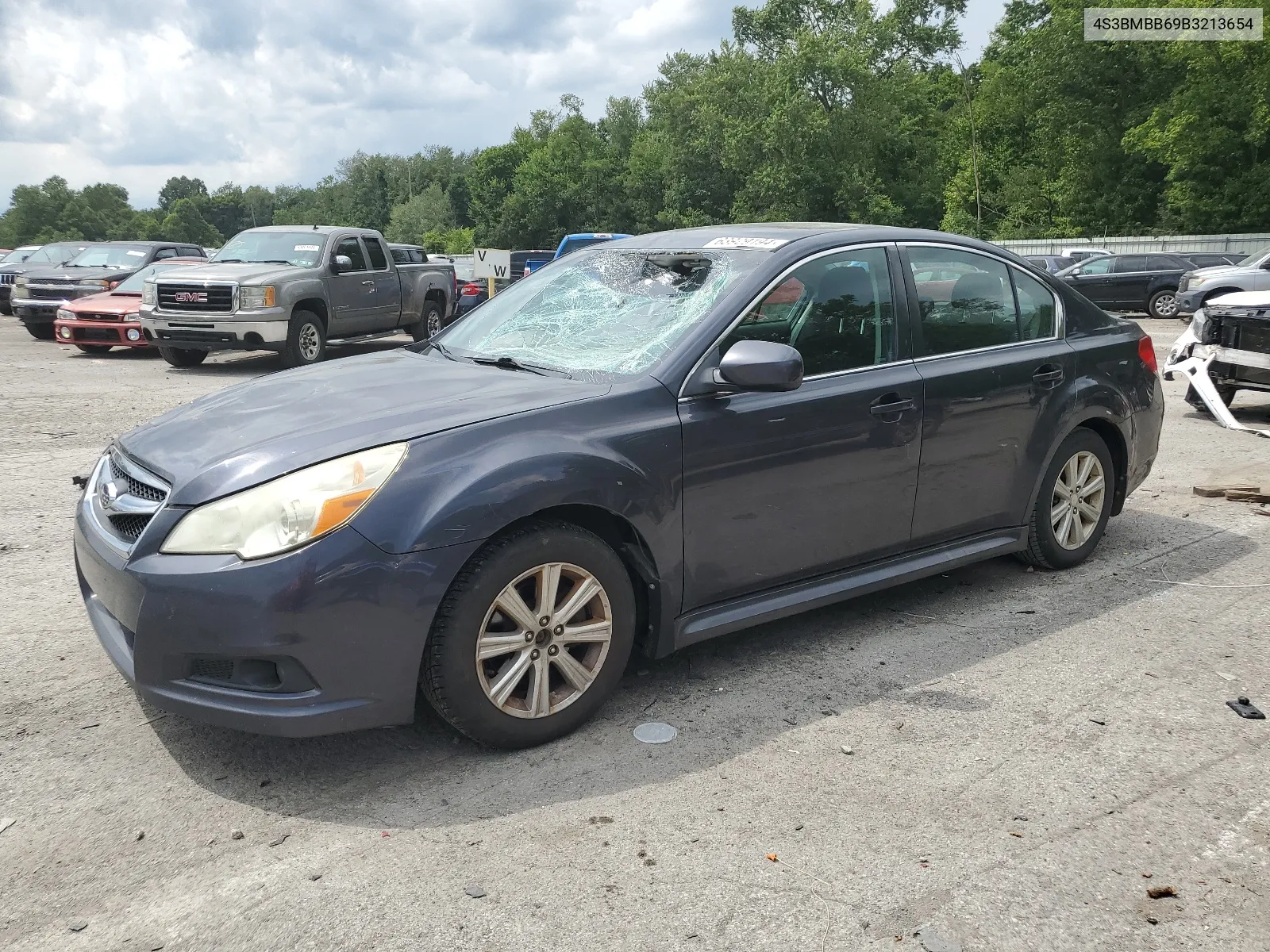 2011 Subaru Legacy 2.5I Premium VIN: 4S3BMBB69B3213654 Lot: 63929194